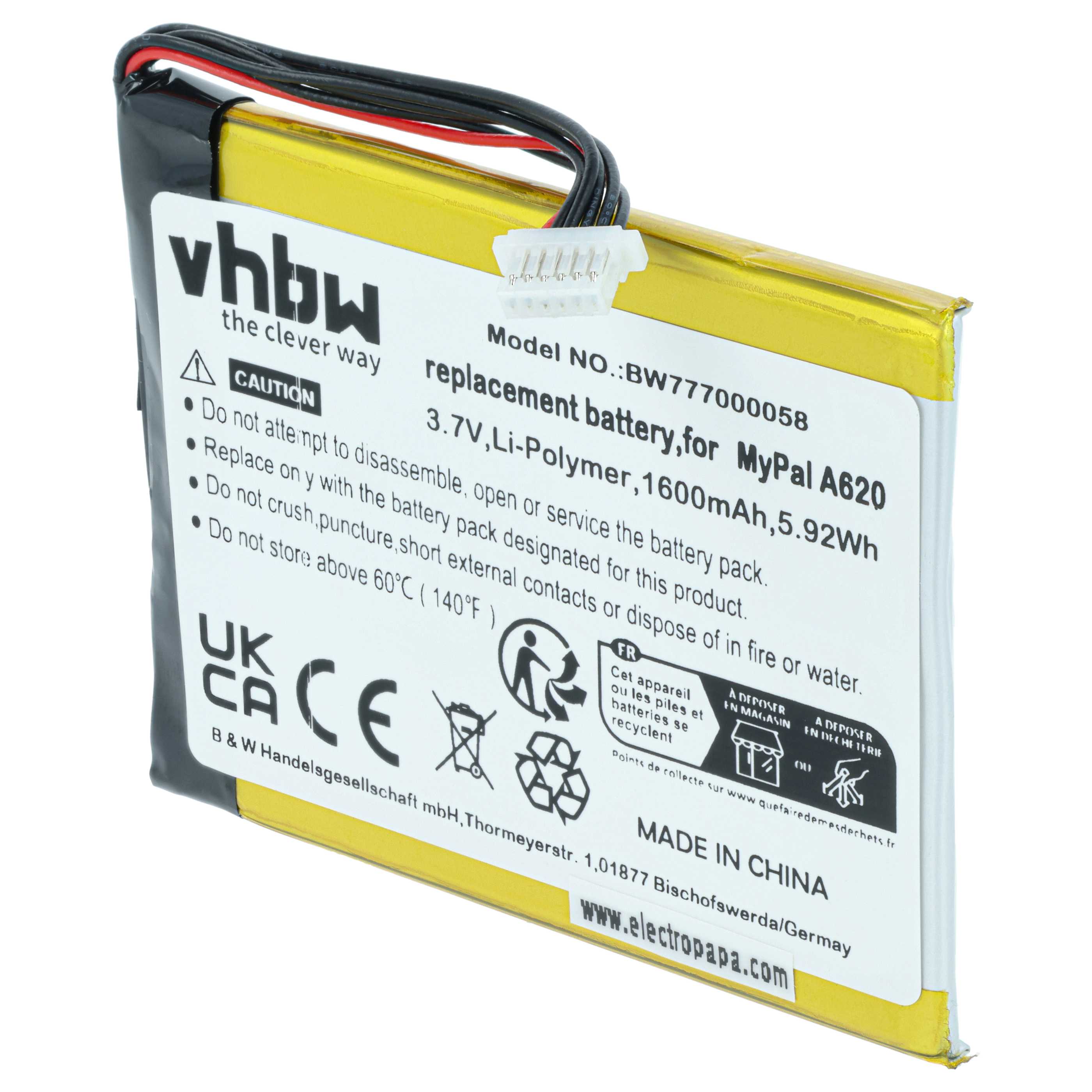 Batterie remplace Asus 029521-83159-7, B521103 téléphone portable Asus - 1500mAh 3,7V Li-polymère