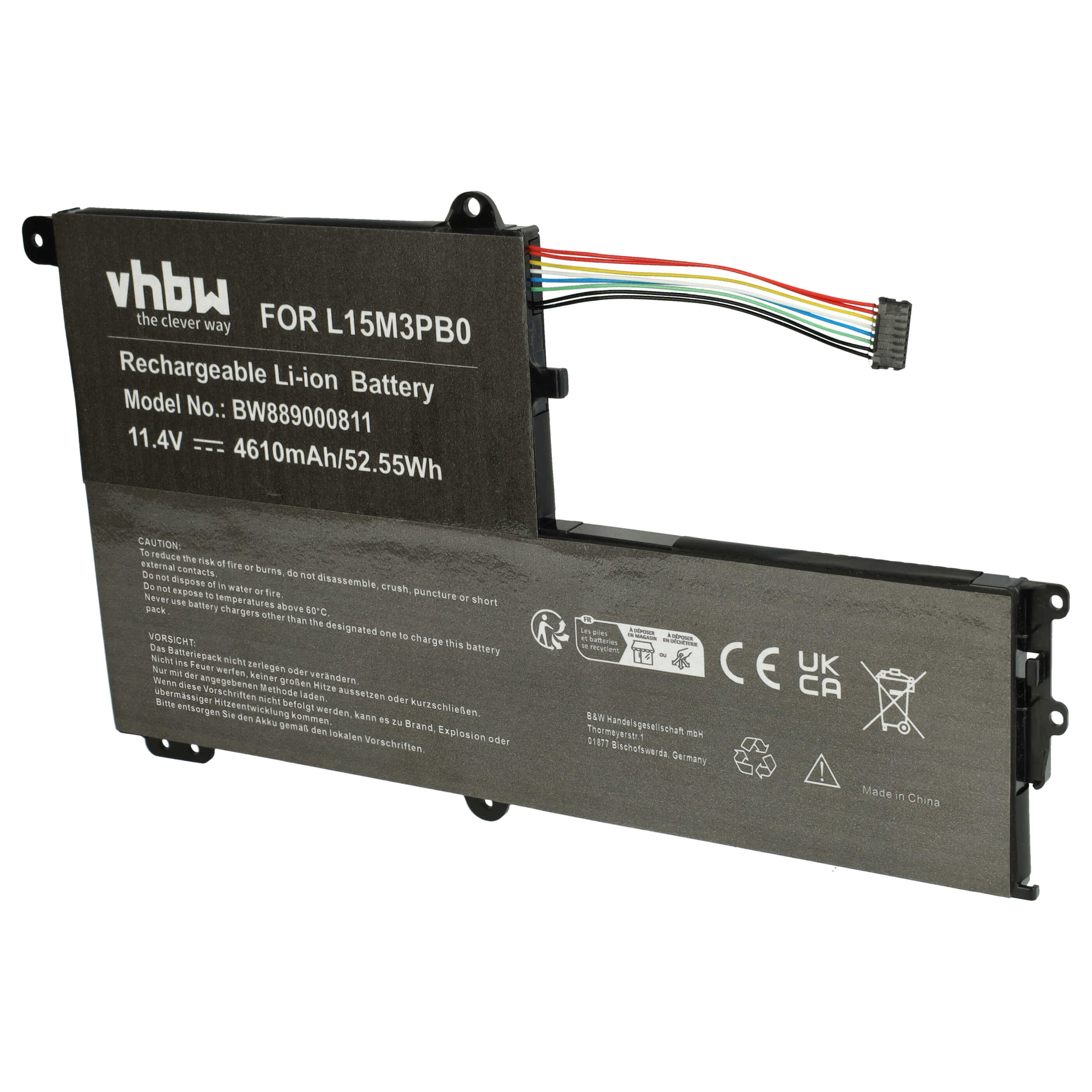 Akumulator do laptopa zamiennik Lenovo B102297-0004, 5B10K84638, L15L3PB0, L15C3PB1 - 4610 mAh 11,4 V Li-Ion