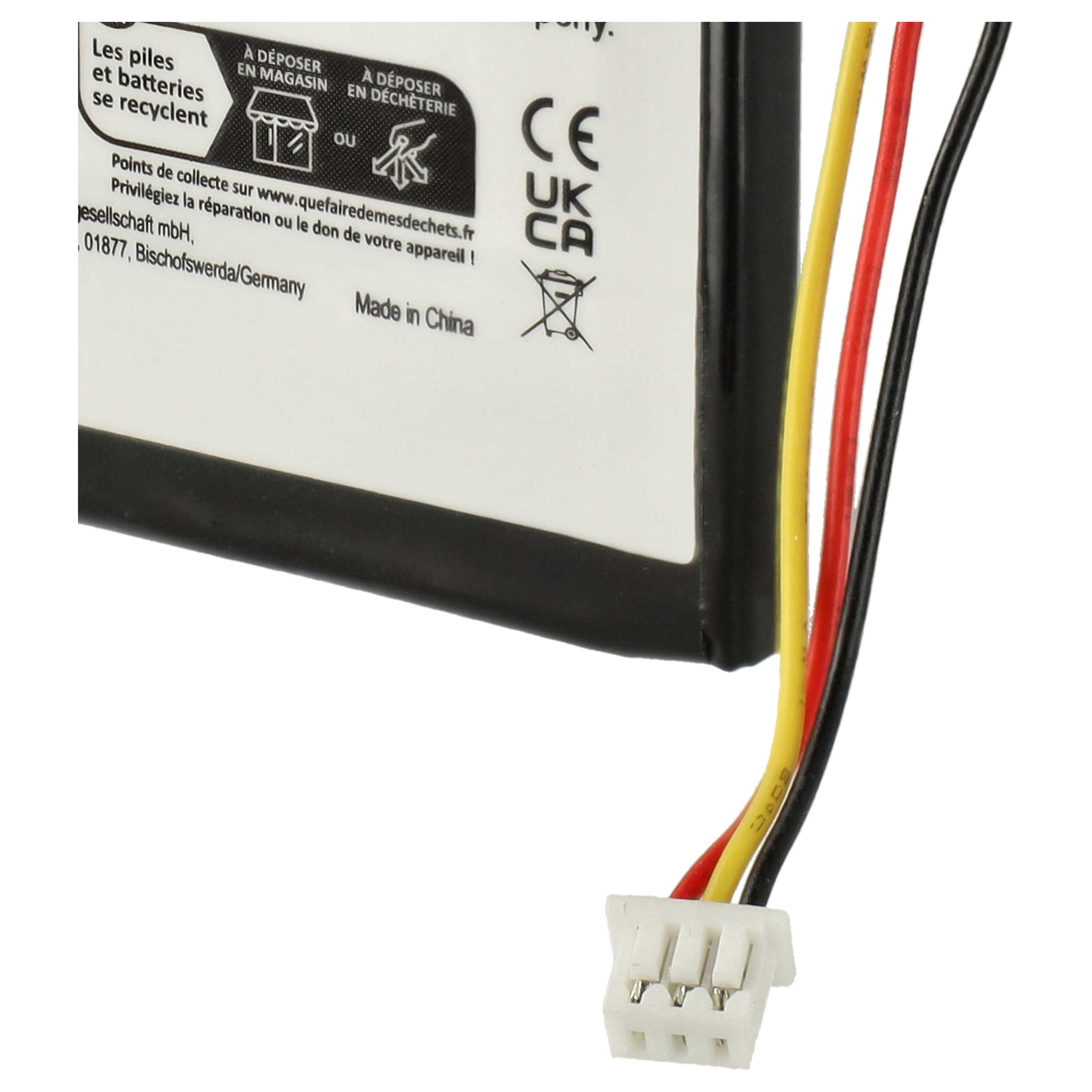 Akumulator do nawigacji GPS zamiennik TomTom 1697461, AHL03714000, VF8 - 1200 mAh 3,7 V LiPo