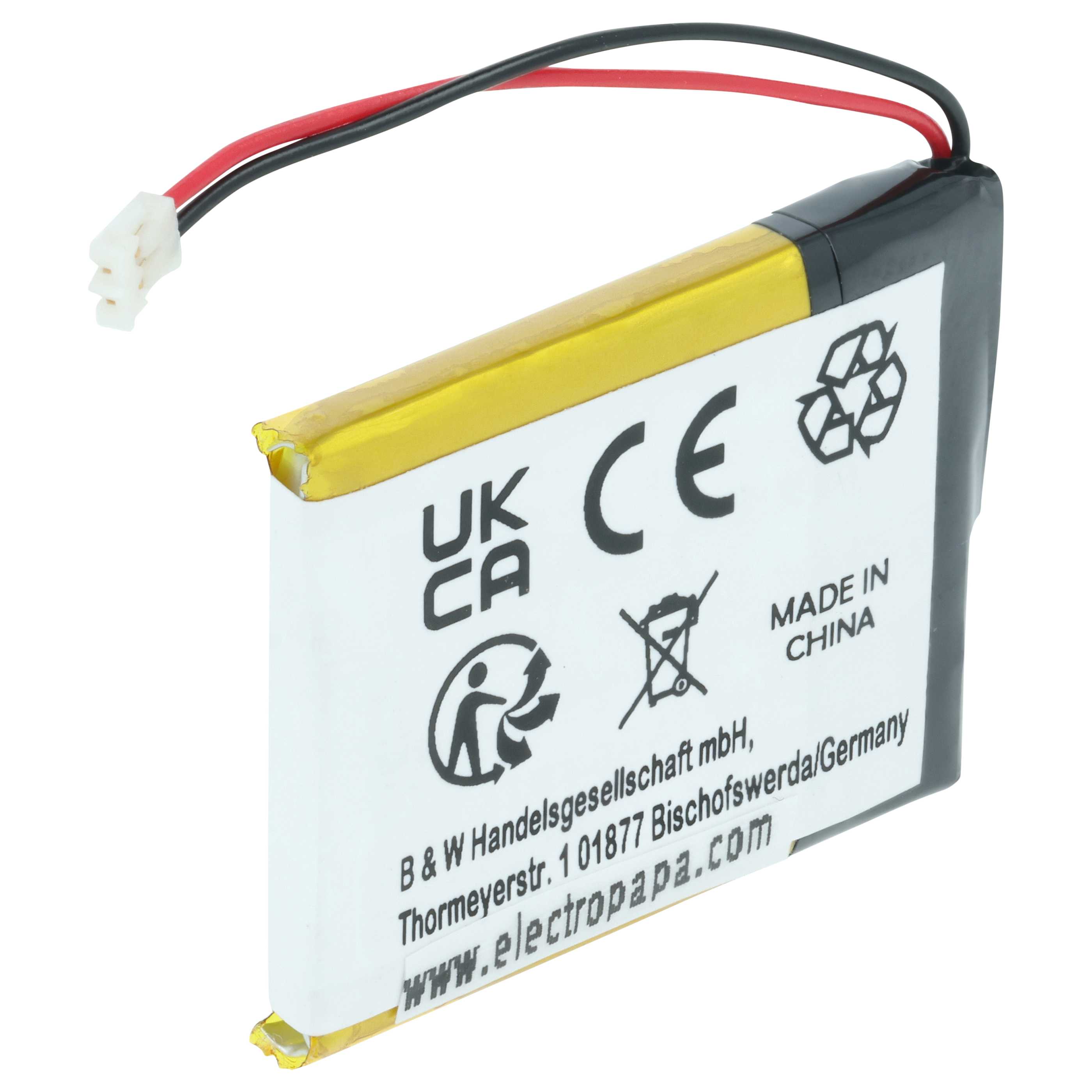 Smartwatch Battery replaces Garmin 361-00078-00 - 300 mAh 3.7 V Li-polymer