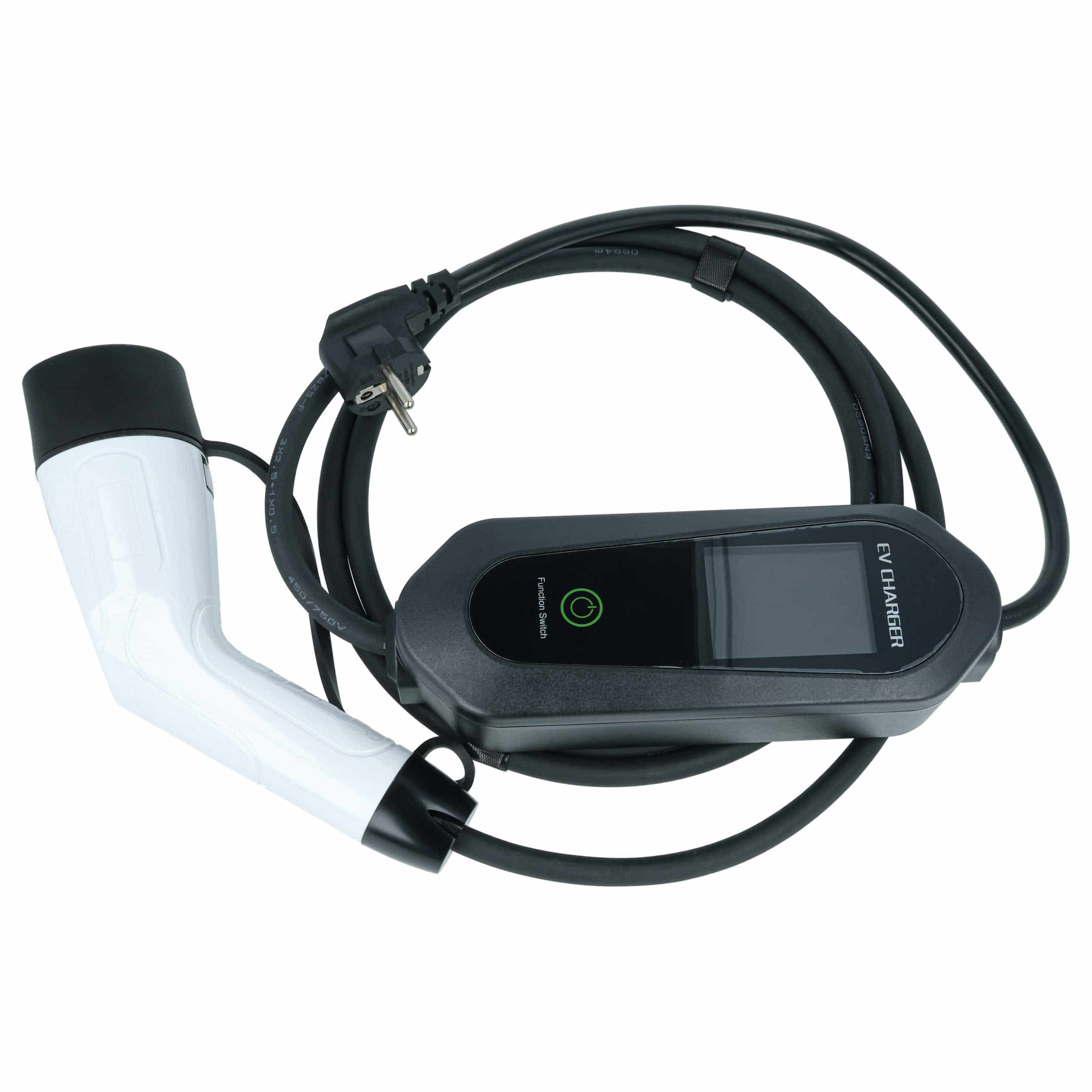 Charging Cable - Type 2 to Euro Socket Cable, Single-Phase, 16 A, 3.5 kW, 3 m