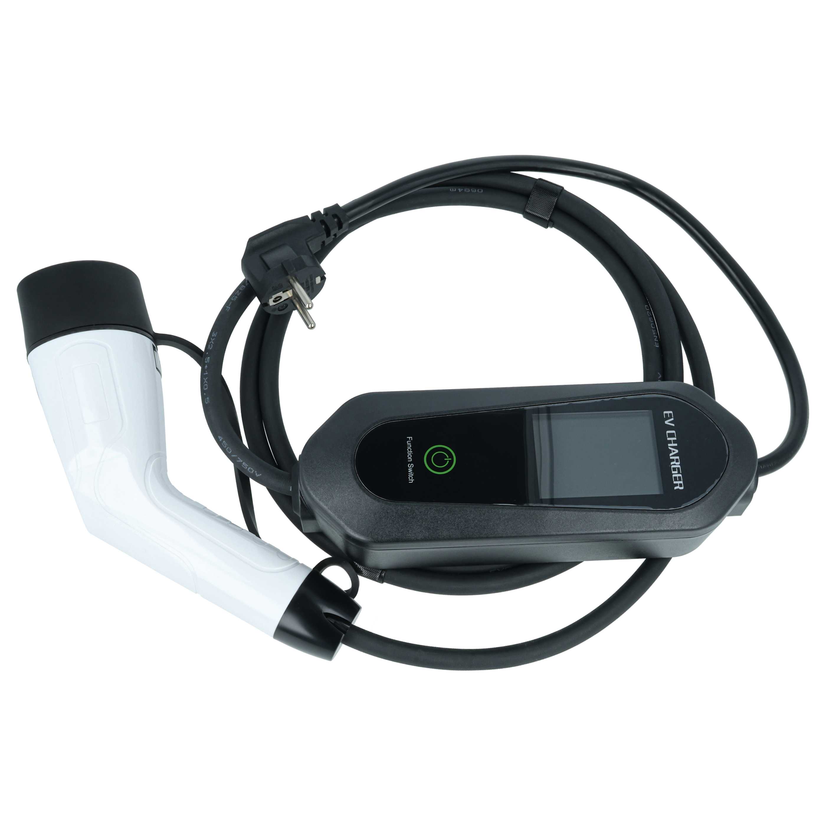 Charging Cable - Type 2 to Euro Socket Cable, Single-Phase, 16 A, 3.5 kW, 3 m
