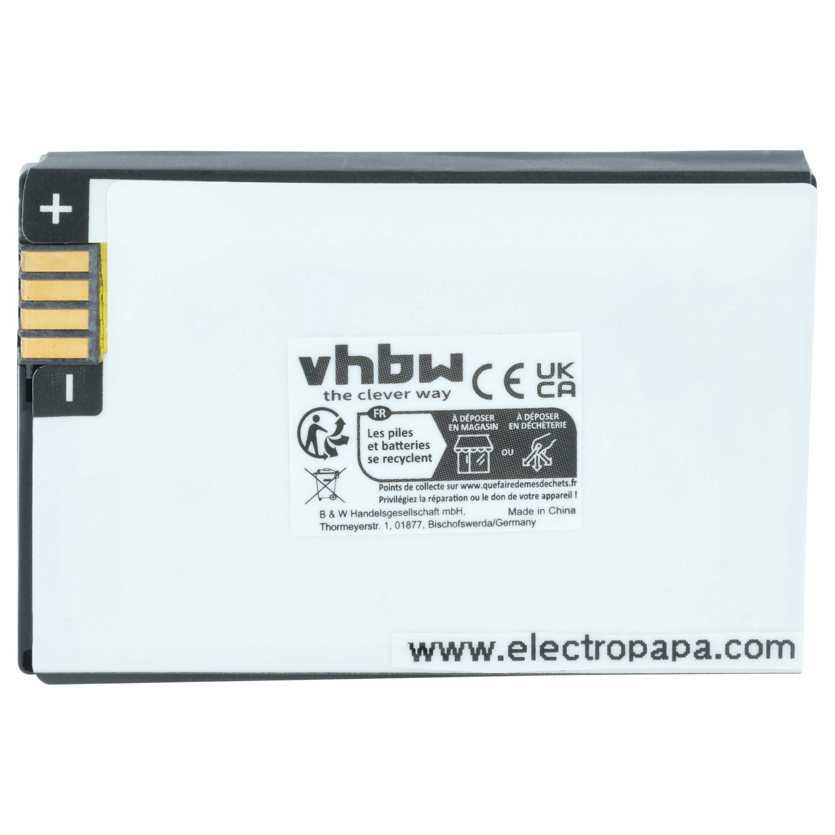 2x Batteria sostituisce Motorola BT90, HKNN4013A, HKLN4440B, BT110, BT60 per cellulare - 1100mAh 3,7V Li-Ion 