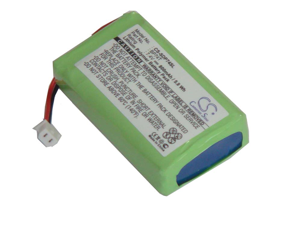 Batería reemplaza Dogtra BP74T, BP-74T para transmisor portátil Dogtra - 800 mAh 7,4 V Li-poli