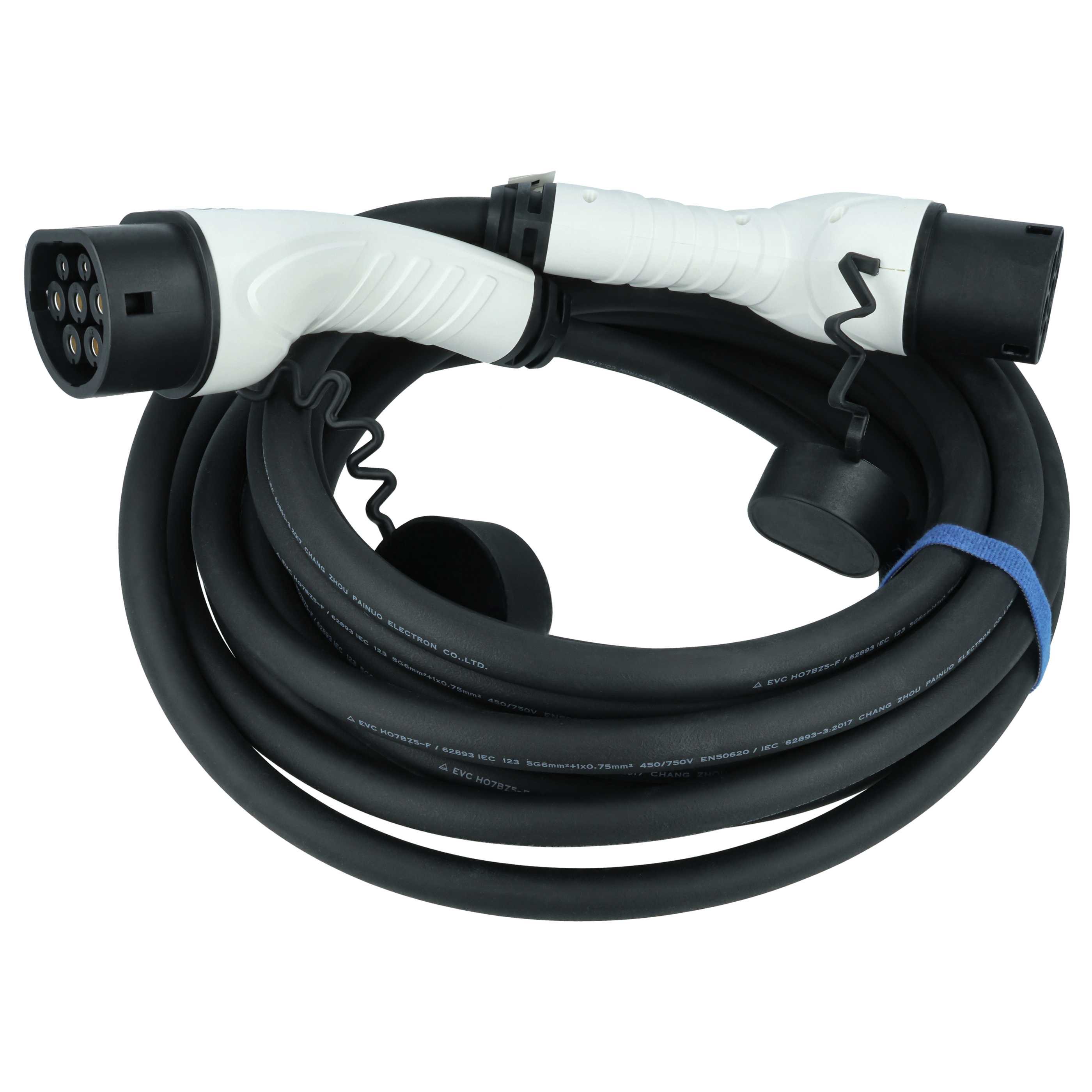 E-Auto Ladekabel Typ 2 zu Typ 2 passend für Renault Zoe, Zoe E-Tech - 32 A 3-phasig, 22 kW Mode 3, 10 m