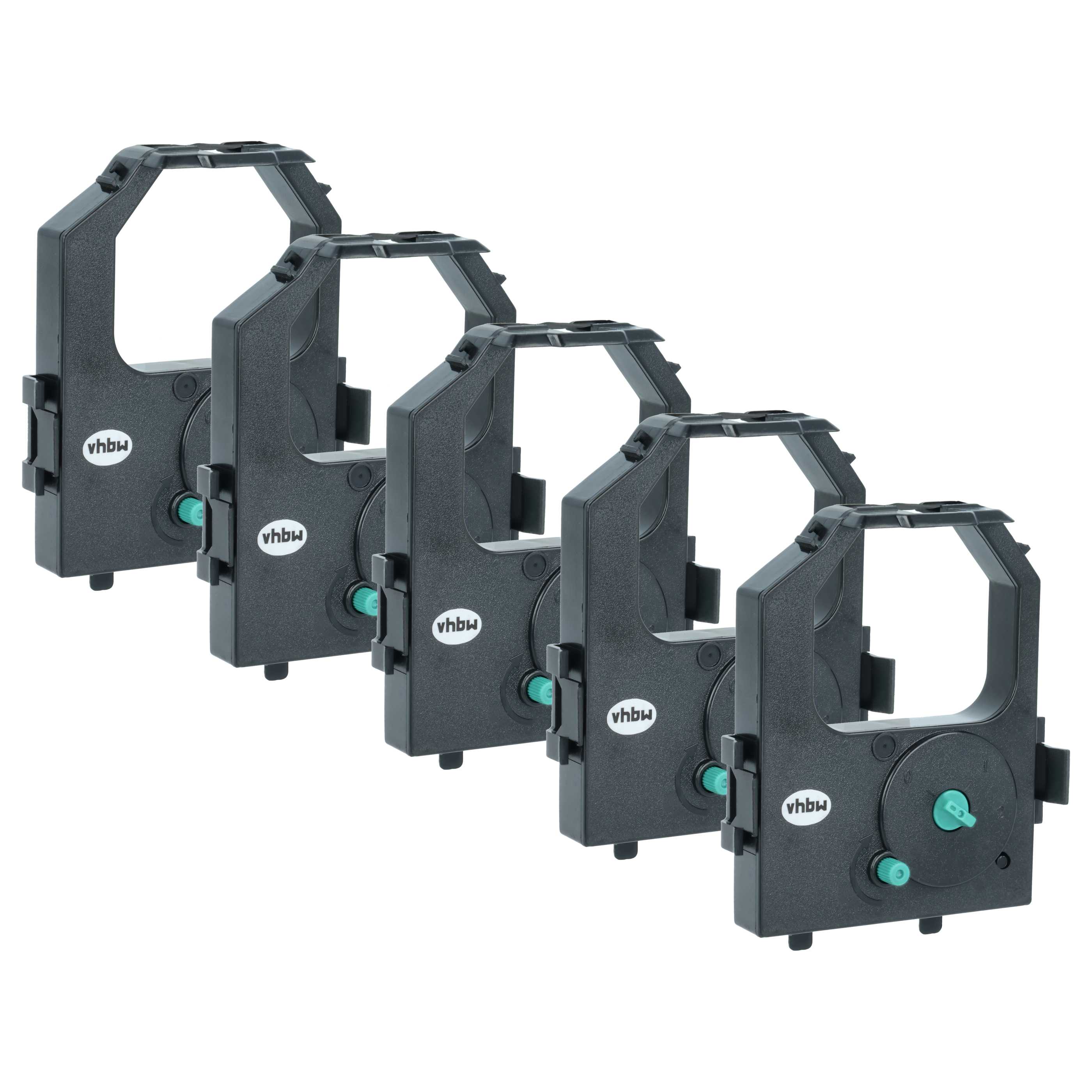 5x Ink Ribbon replaces IBM 2982 RD, 520650, 2982 for IBM Dot Matrix, Receipt Printer etc. - Black