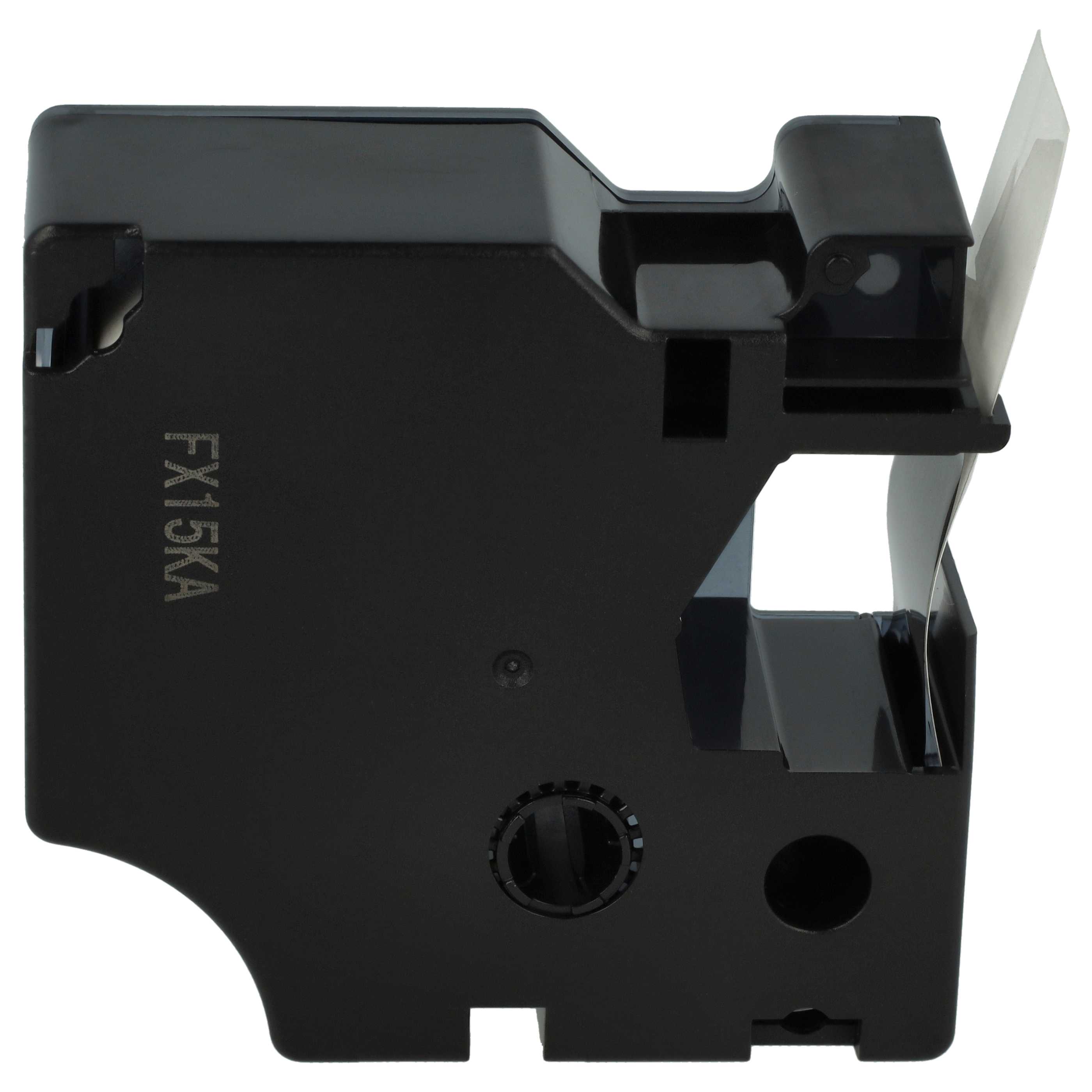Label Tape replaces Dymo D1, 53710 - 24 mm Black to Transparent