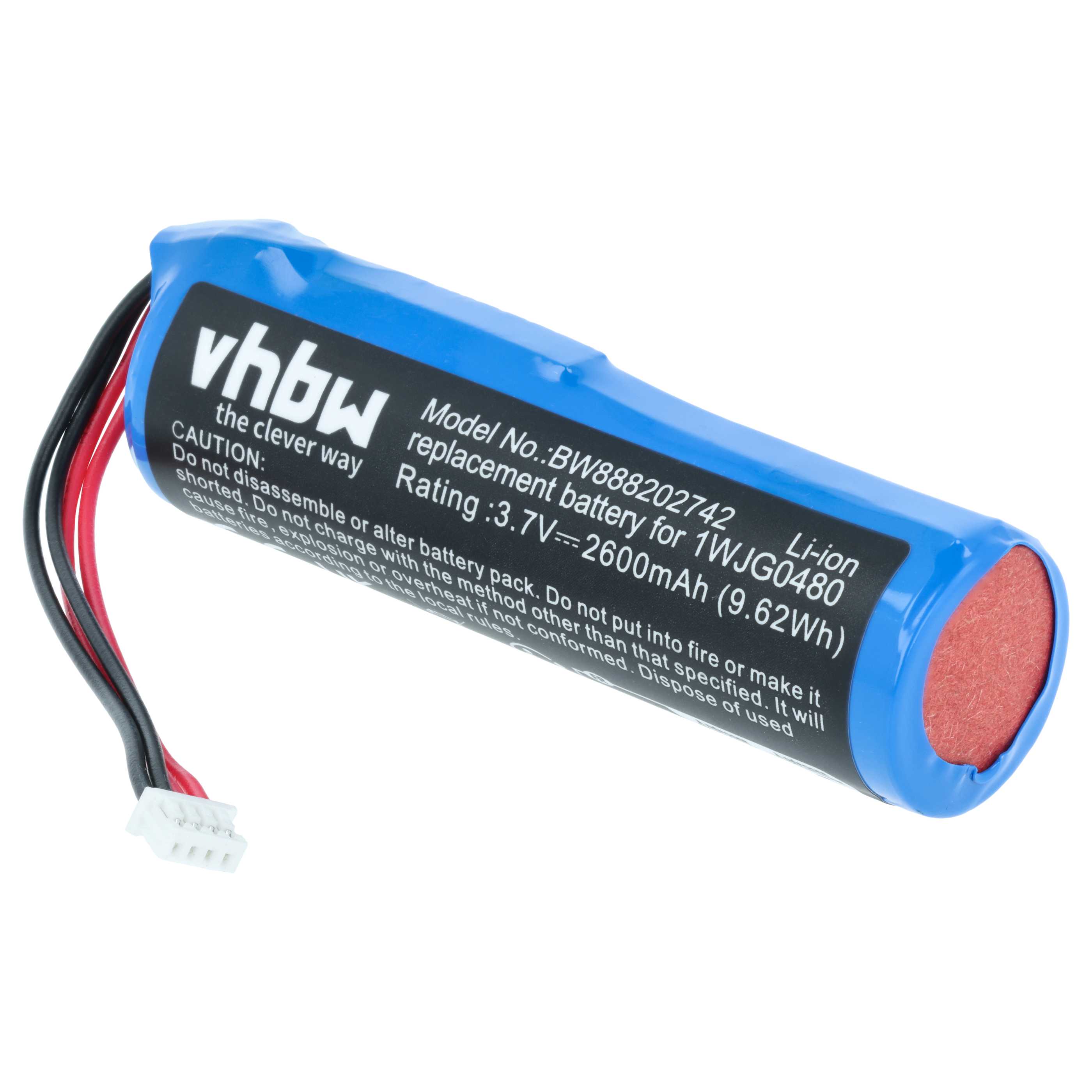 Batterie remplace DJI 1WJG0480, TI100782 pour manette de drone DJI - 2600mAh 3,7V Li-ion