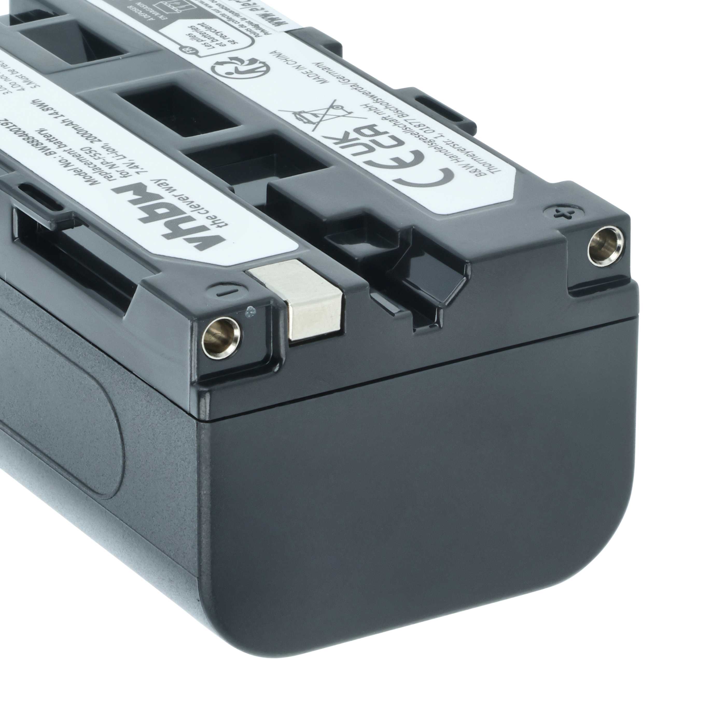 Battery replaces Sony NP-F950, NP-F930/B, NP-F950/B, NP-F550, NP-F930, NP-F960 - 2000mAh, 7.4V, Li-Ion