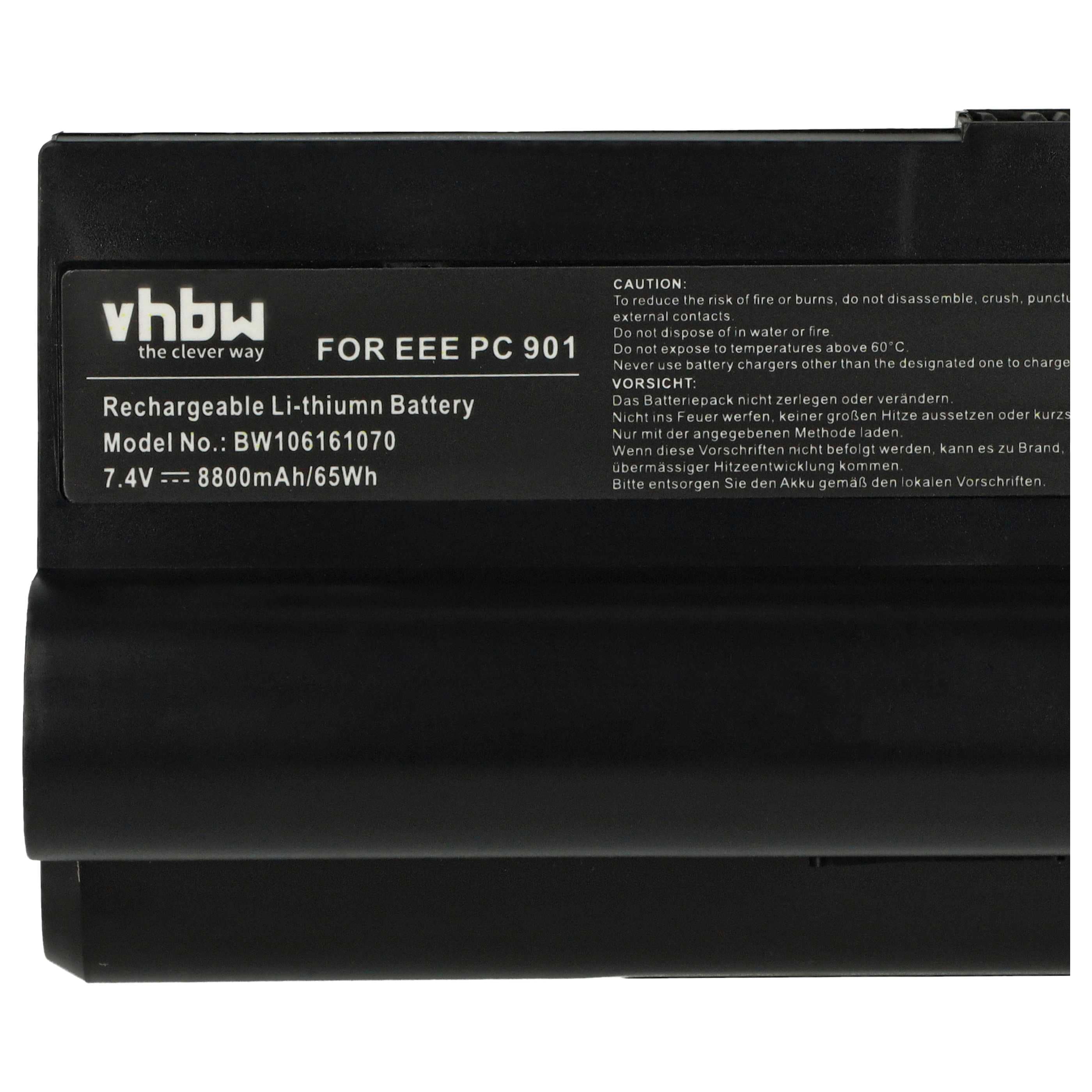Akumulator do laptopa zamiennik Asus A22-701, P22-900, A22-700 - 8800 mAh 7,4 V Li-Ion, czarny