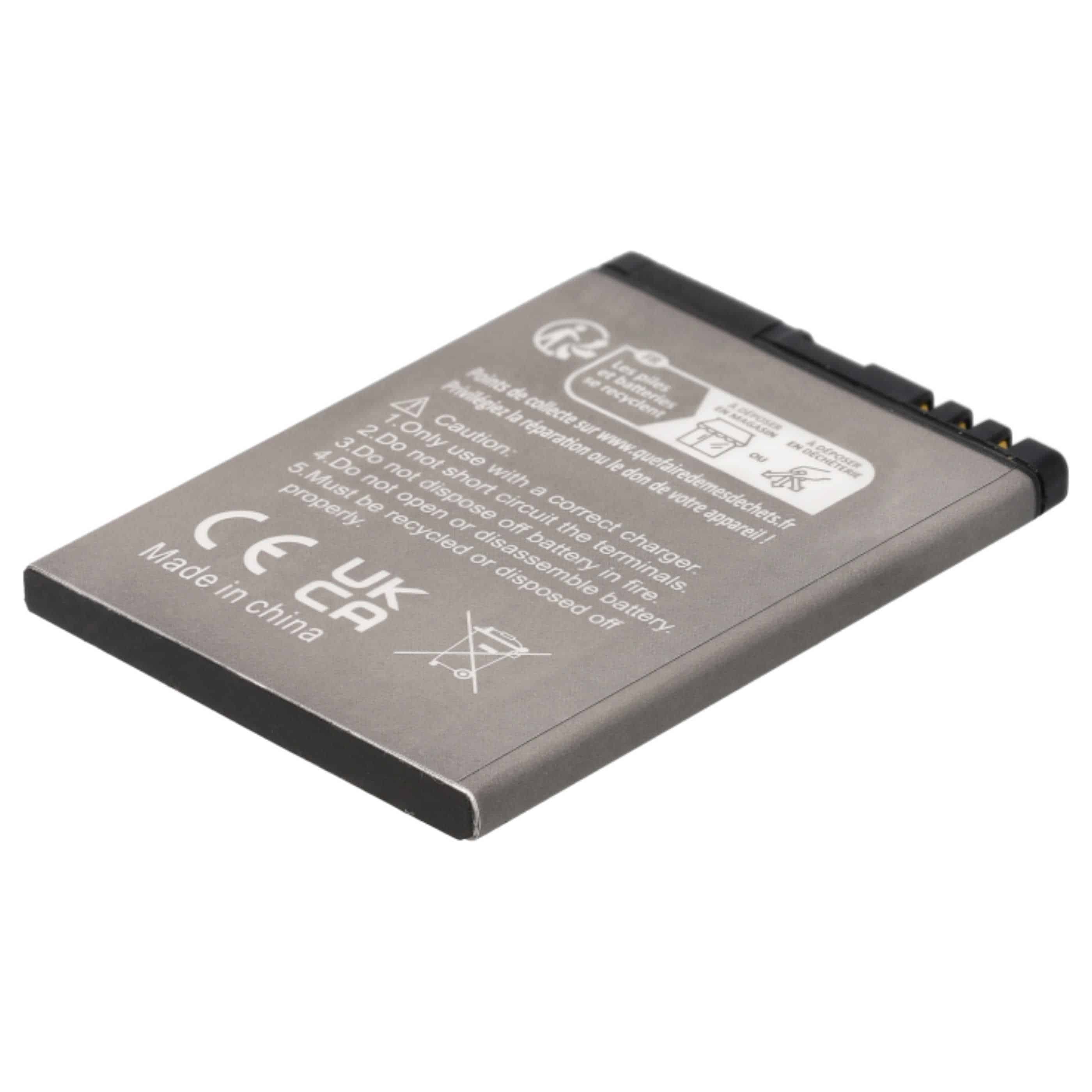 Batería reemplaza DRTEL-4D-01, T850, BS-01 para MaxCom - 1300 mAh 3,7 V Li-Ion