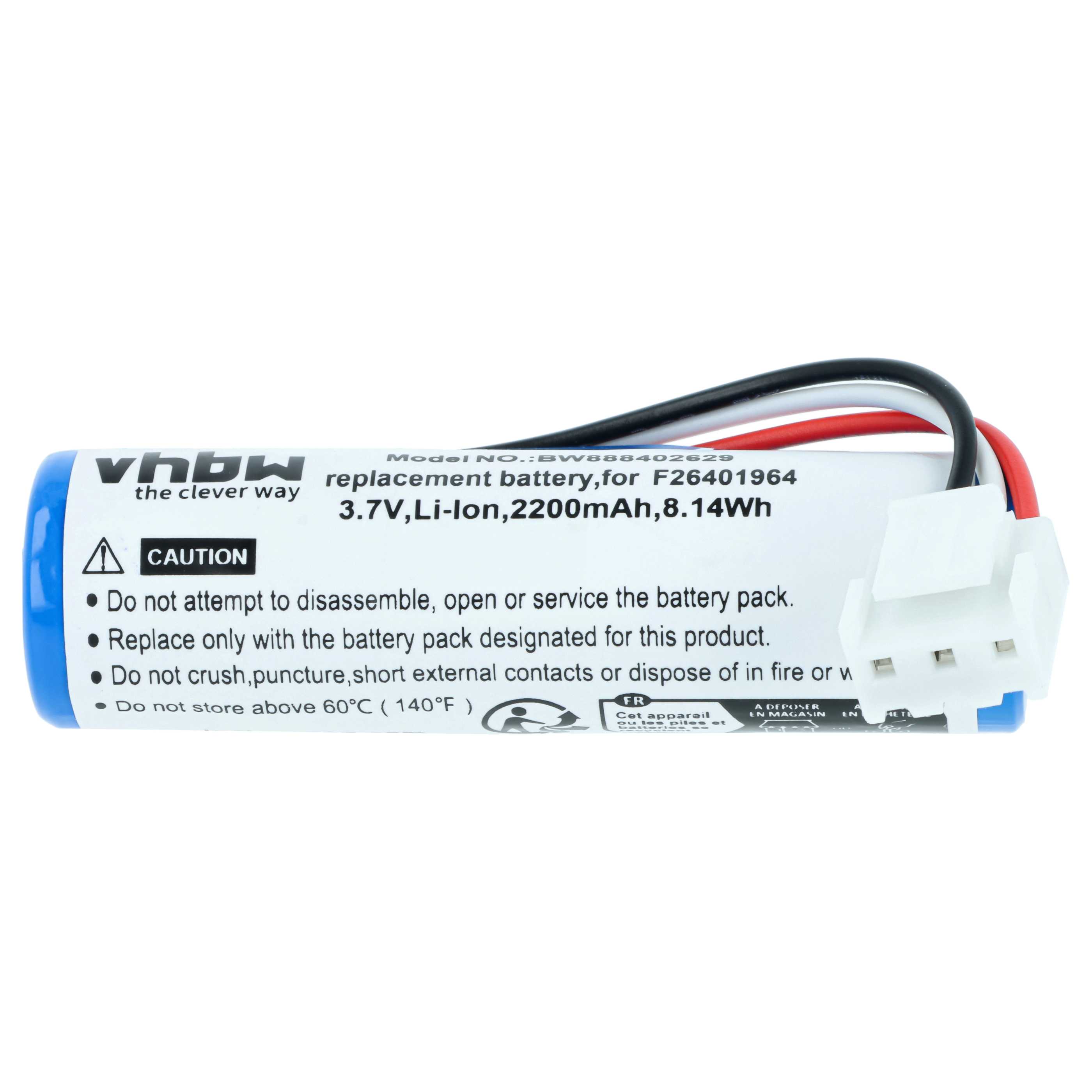Batterie (5 pcs.) remplace Ingenico 296110884, 295006044 pour lecteur de carte Newland - 2200mAh 3,7V Li-ion