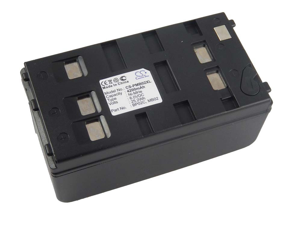 Batteria per dispositivo di misurazione sostituisce Pentax BP02C, MB02 Pentax - 4200mAh 6V NiMH