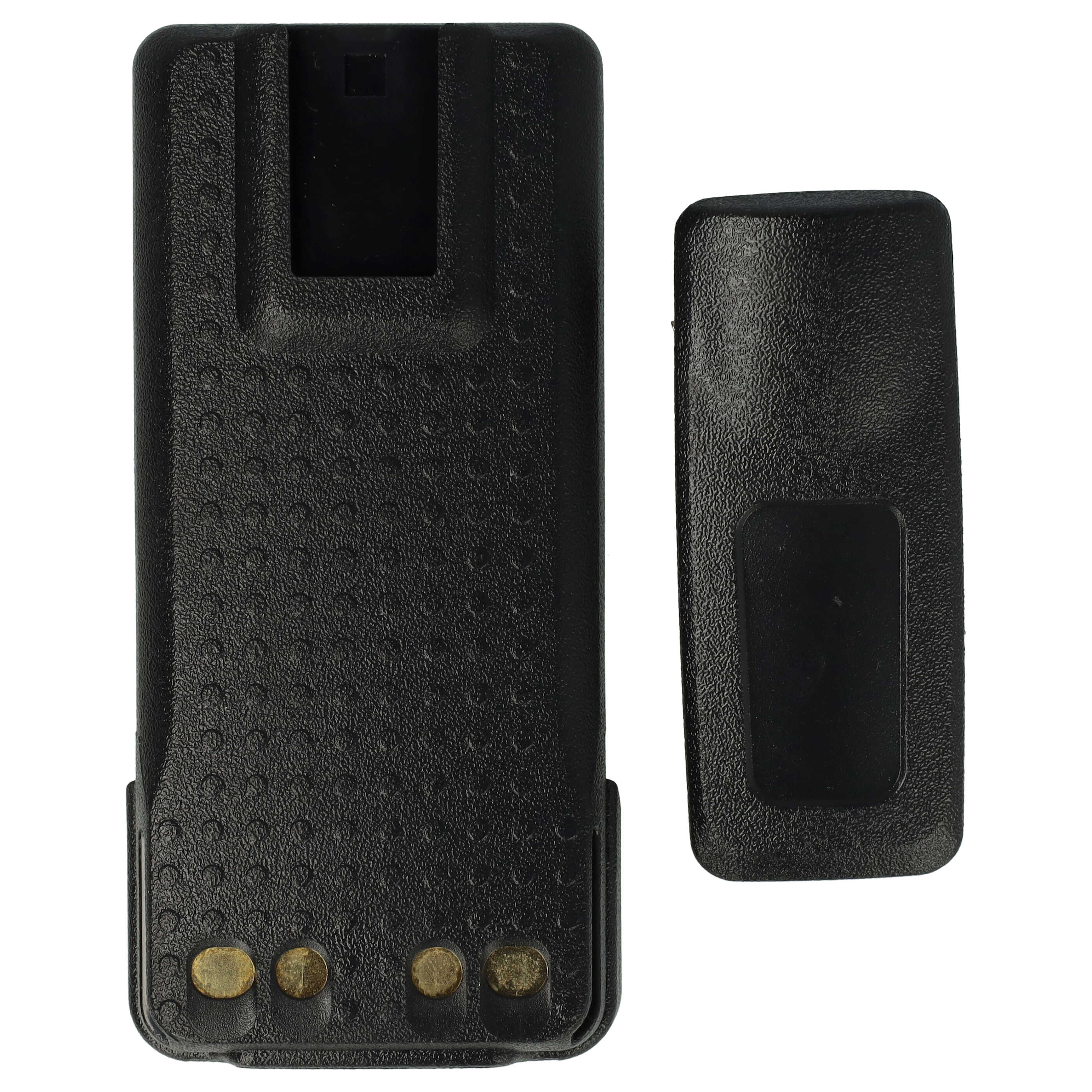 Batería reemplaza Motorola NNTN8560A para radio, walkie-talkie Motorola - 2500 mAh 7,4 V Li-Ion con clip