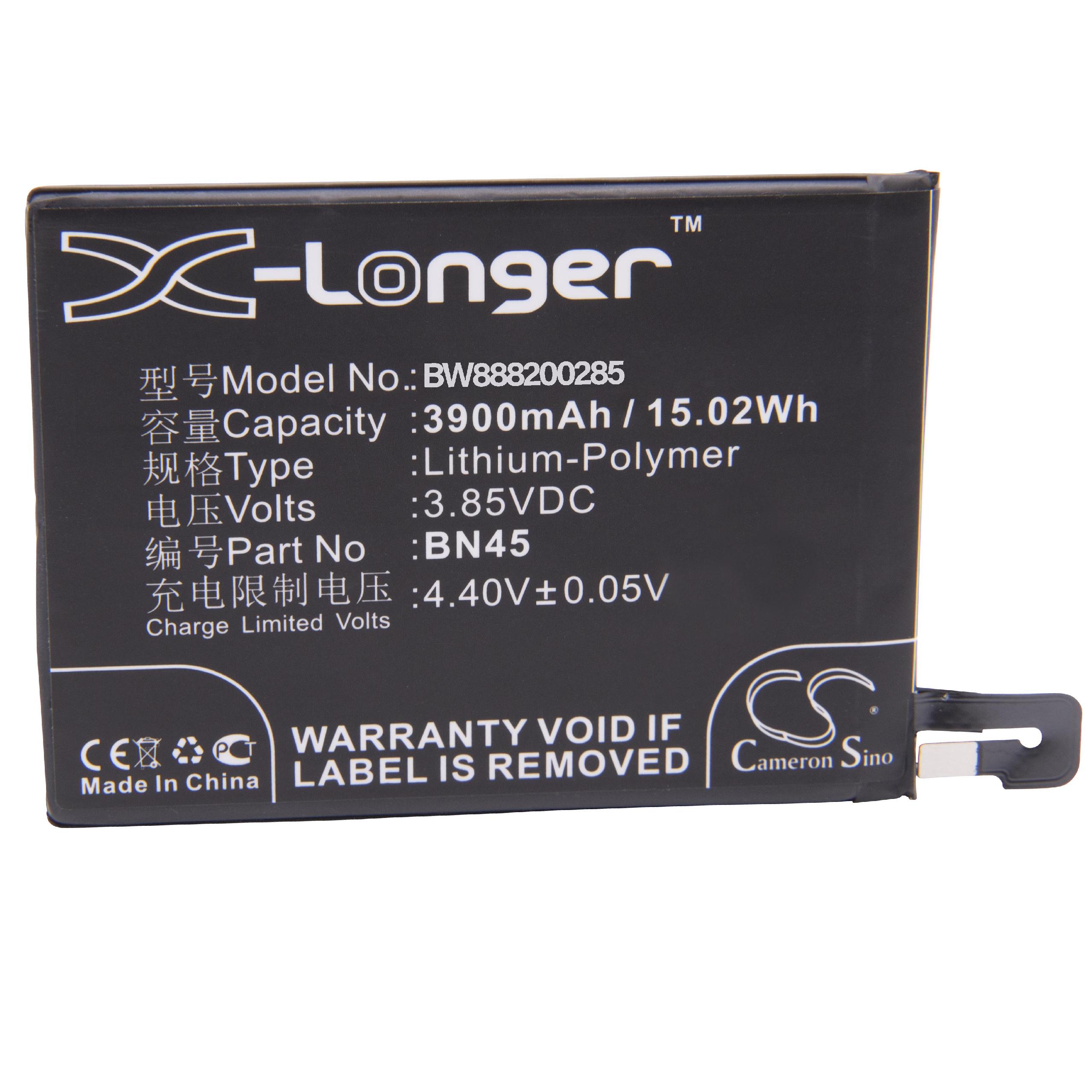 Mobile Phone Battery Replacement for Xiaomi BN45 - 3900mAh 3.85V Li-polymer