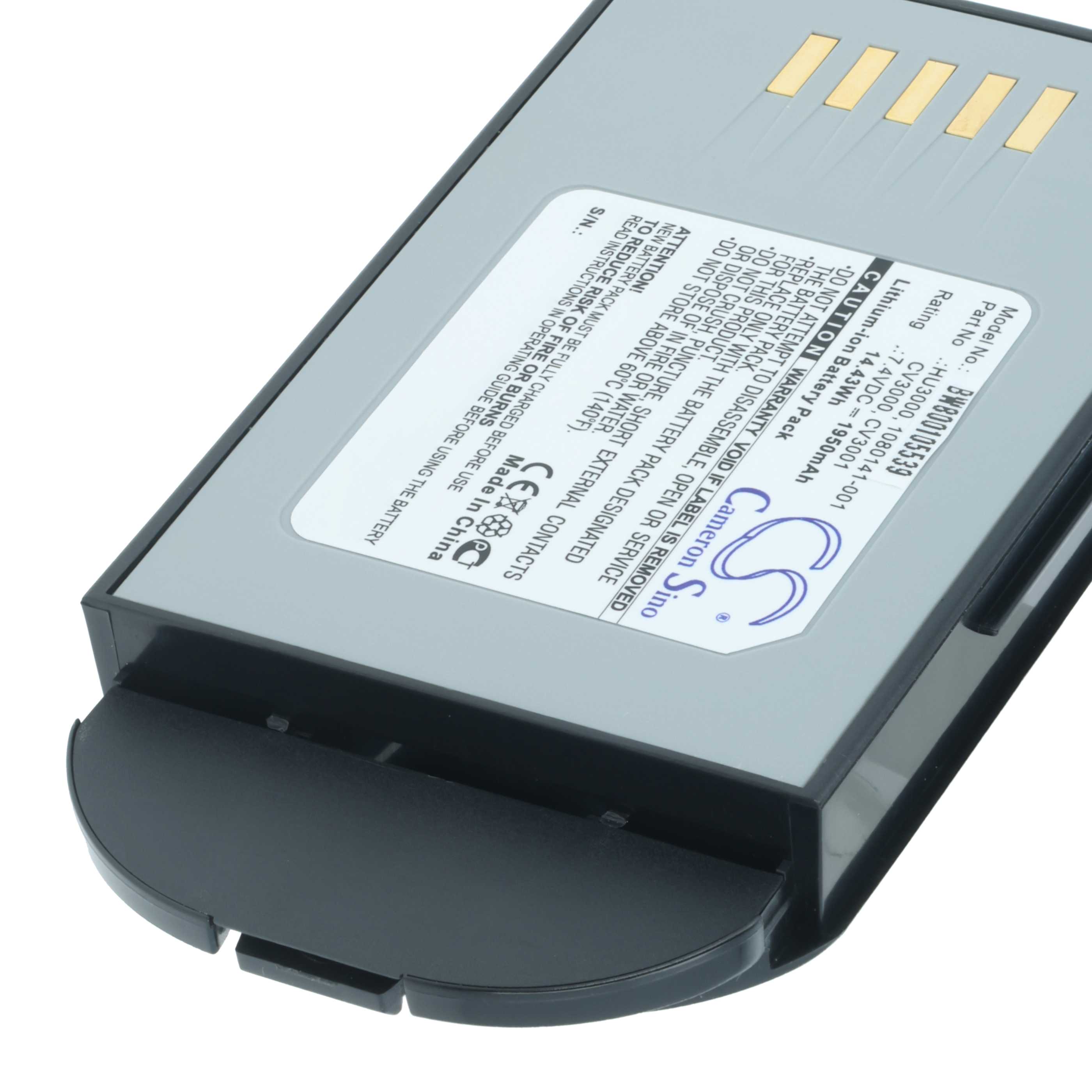 5x Batteries remplace Psion Teklogix 1030070 pour scanner de code-barre Psion Teklogix - 1950mAh 7,4V