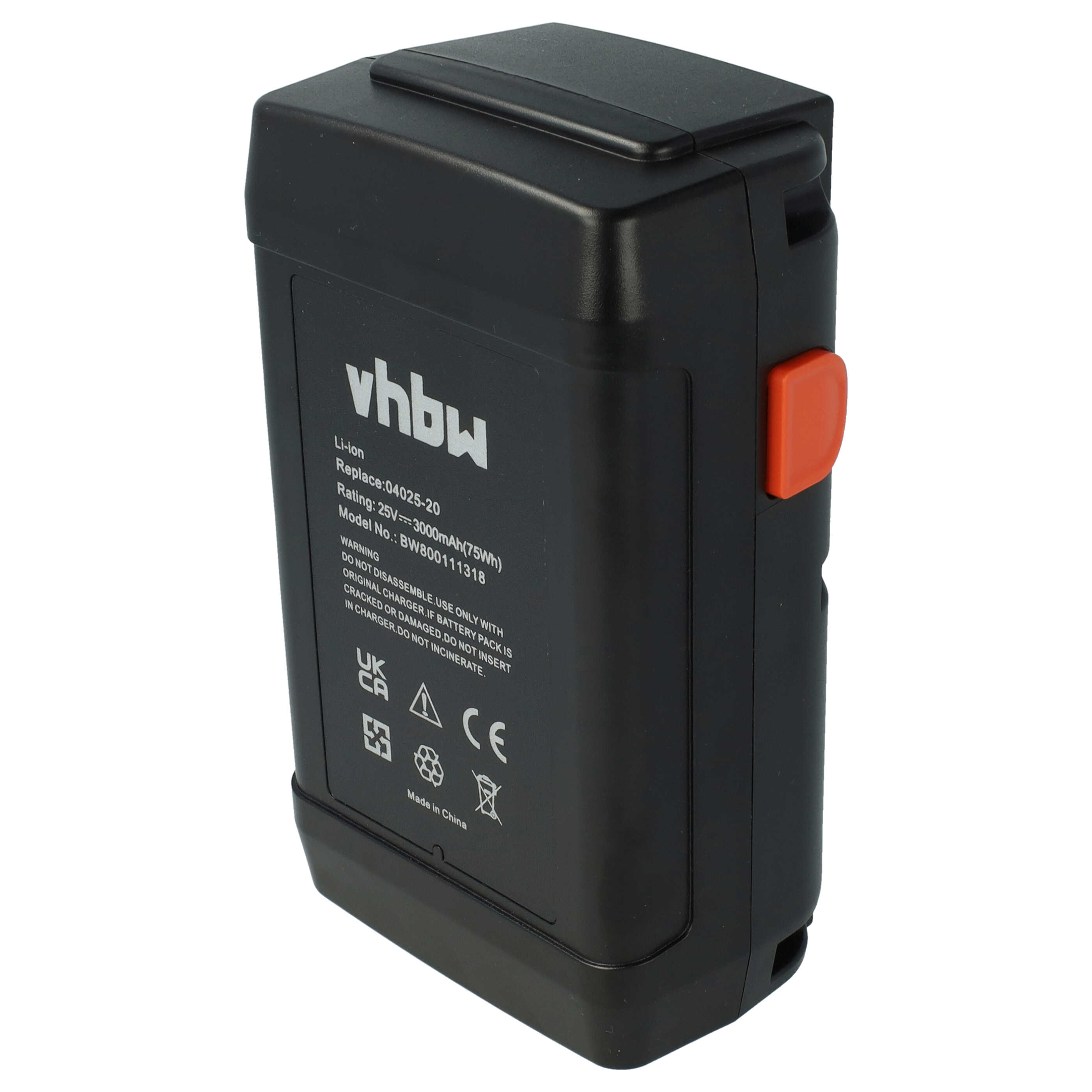 Akku für Gardena Spindelmäher 380 C (4024-20) 3000mAh 25V
