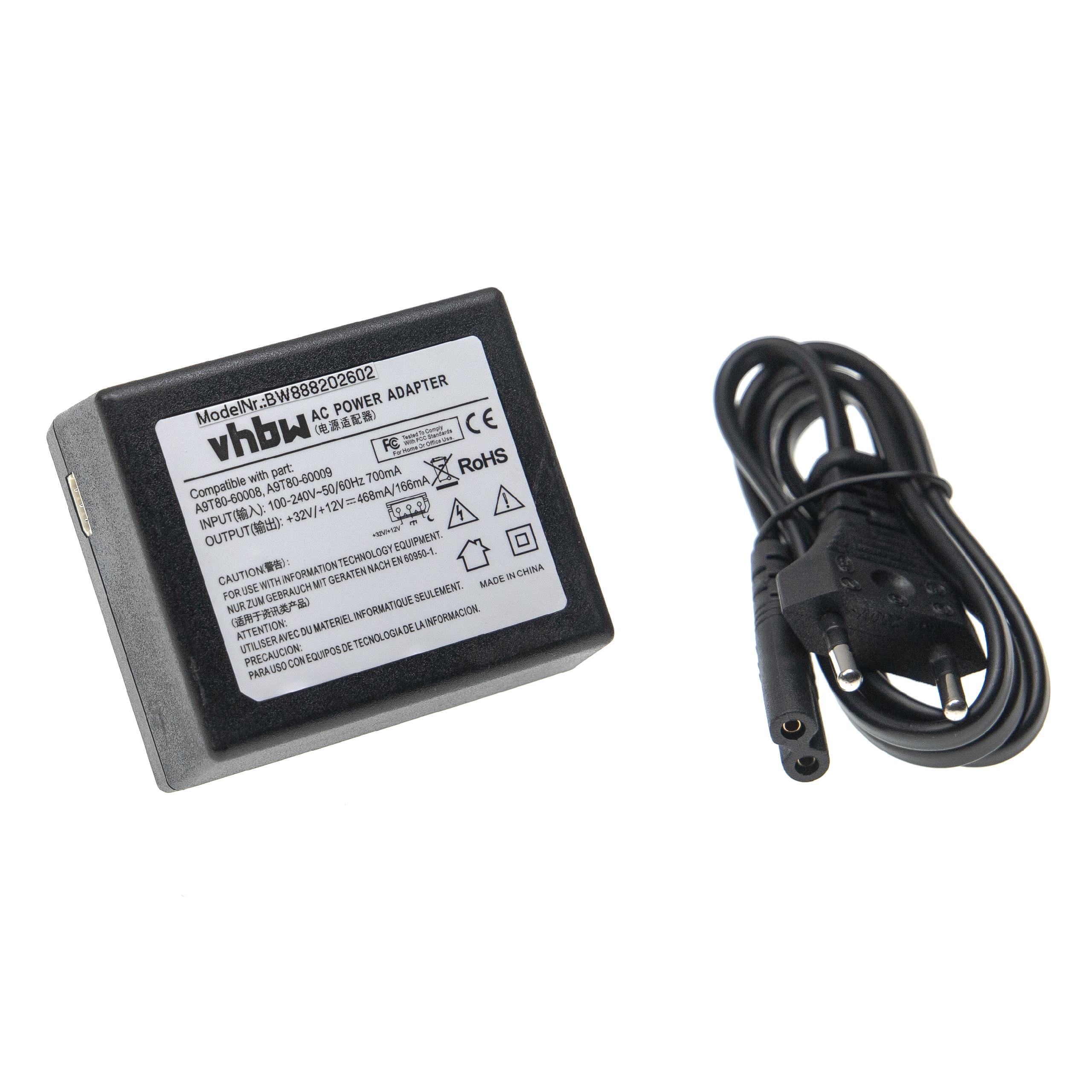 Mains Power Adapter replaces HP E4W39-60047, A9T80-60008, A9T80-60009, CQ191-60018 for Printer