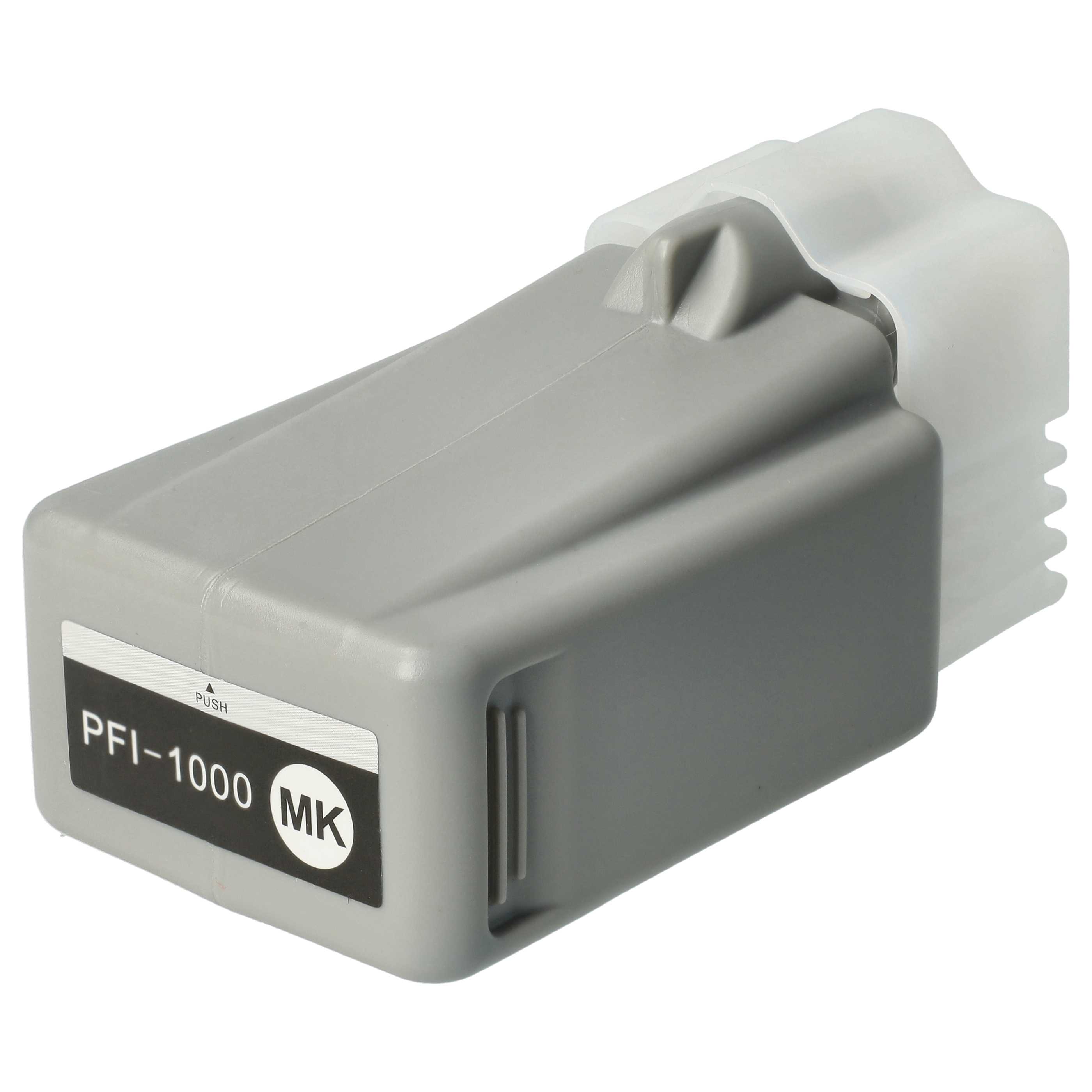 Ink Cartridge as Exchange for Canon PFI-1000MBK, PFI-1000 MBK for Canon Printer - Matt-Black 80 ml + Chip