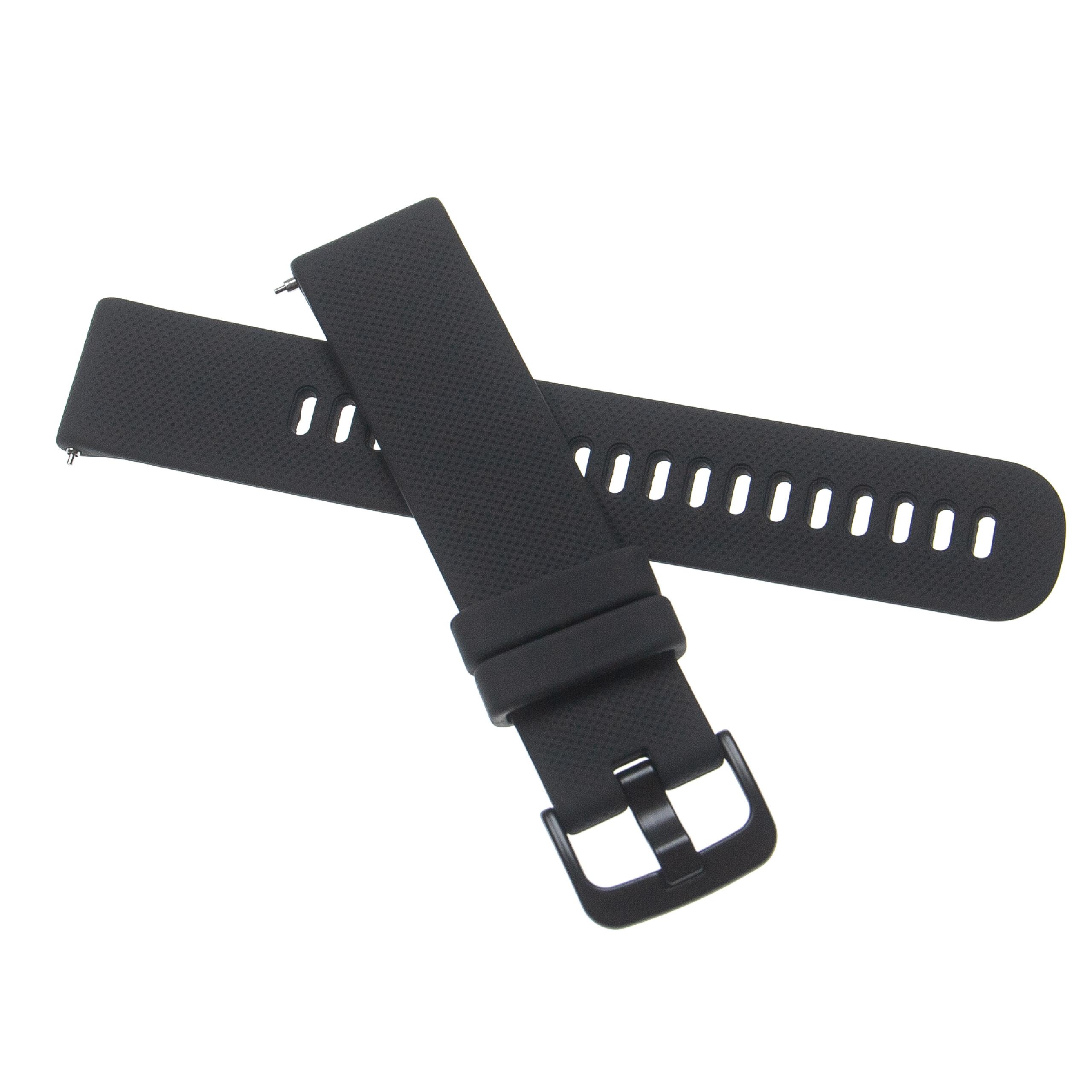 wristband for Garmin Venu Smartwatch - 12.1 + 9.2 cm long, 20mm wide, silicone, black