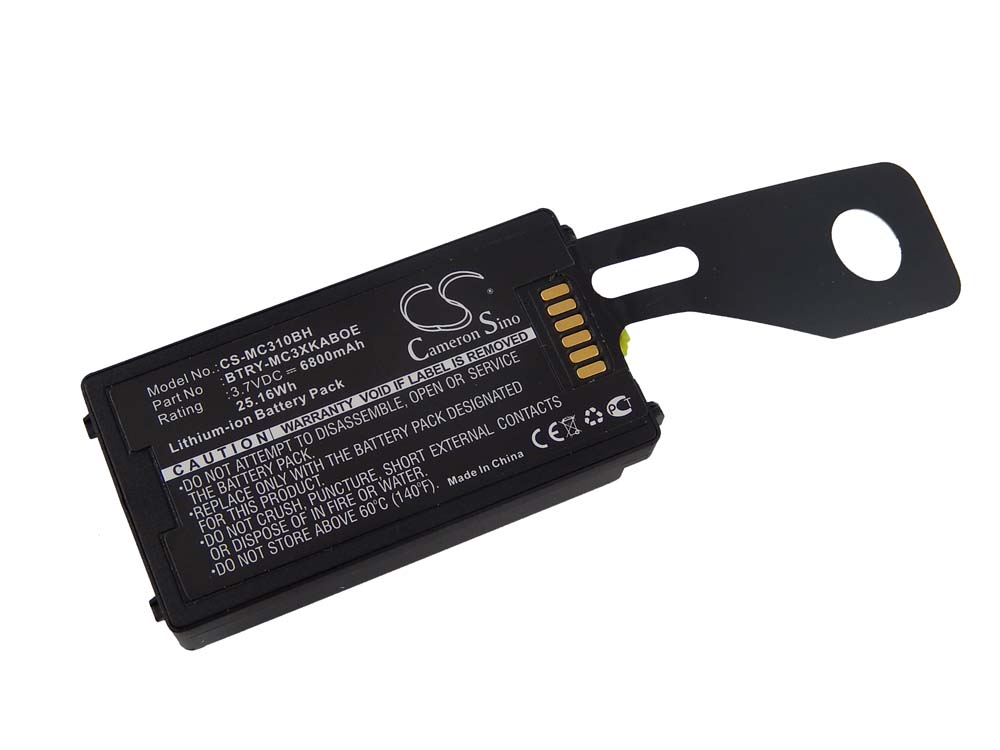 Barcodescanner-Akku als Ersatz für Symbol BTRY-MC31KAB02, 82-127909-02 - 6800mAh 3,7V Li-Ion