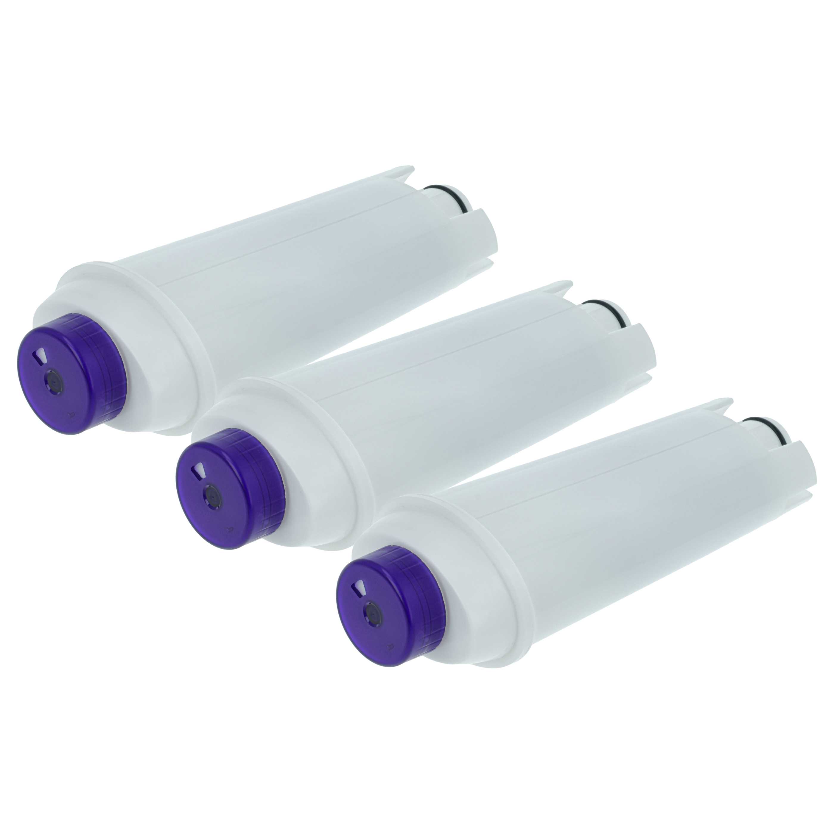 3x Filtres à eau remplace Aiitomg RB0001 pour machine à café DeLonghi – blanc