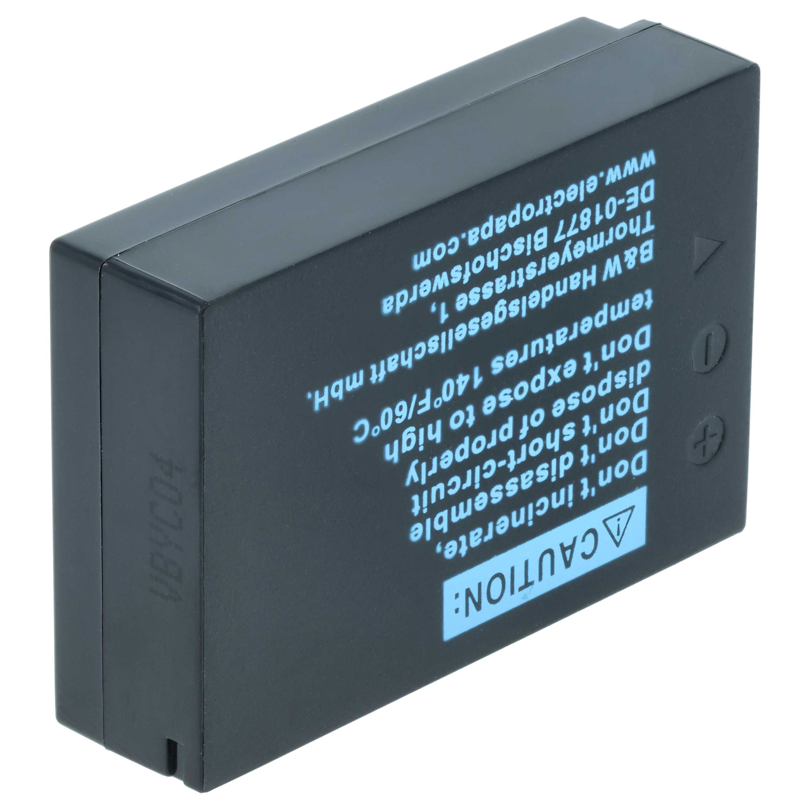 2x Battery replaces Canon LP-E12 - 650mAh, 7.2V, Li-Ion