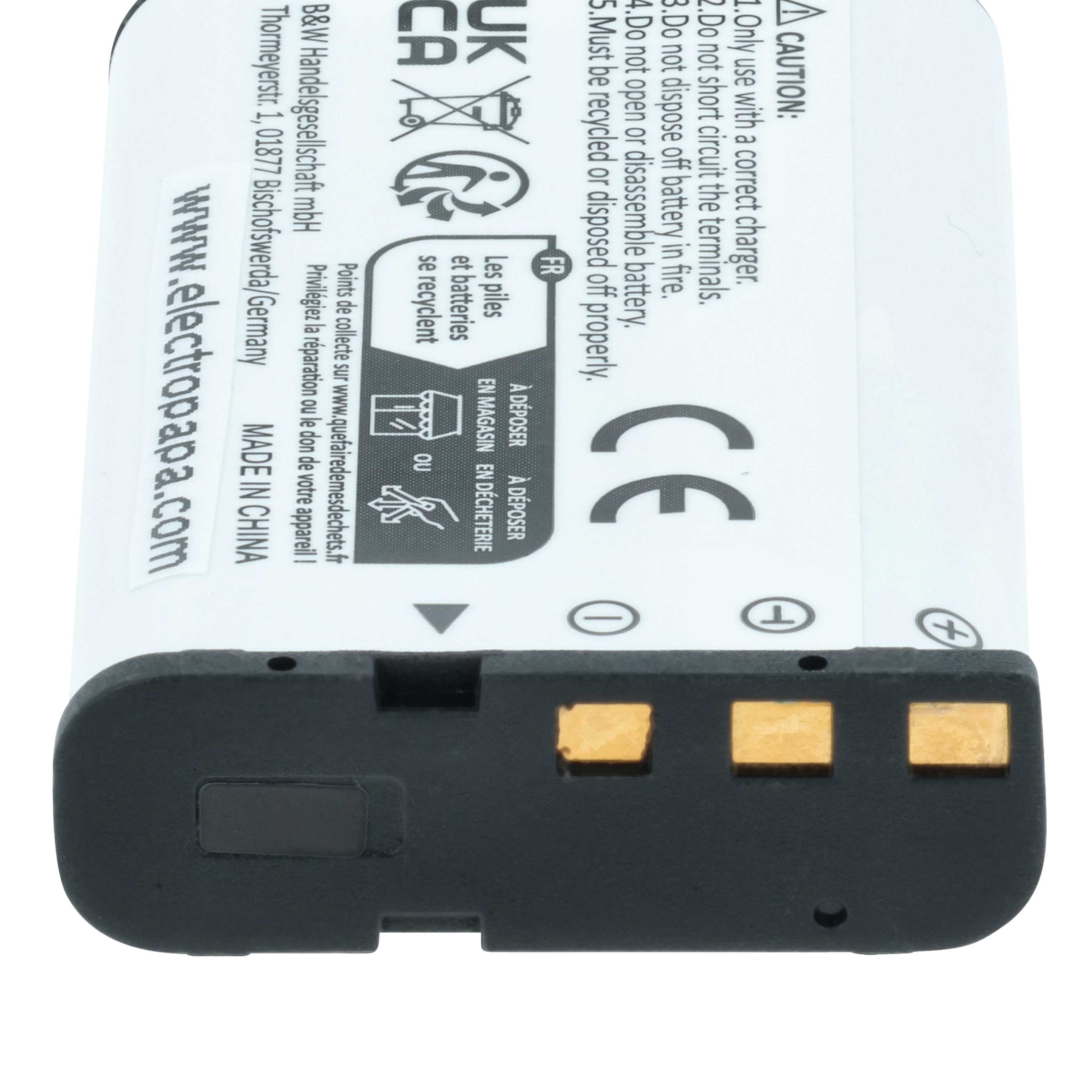 Battery replaces Casio NP-90 - 1300mAh, 3.6V, Li-Ion