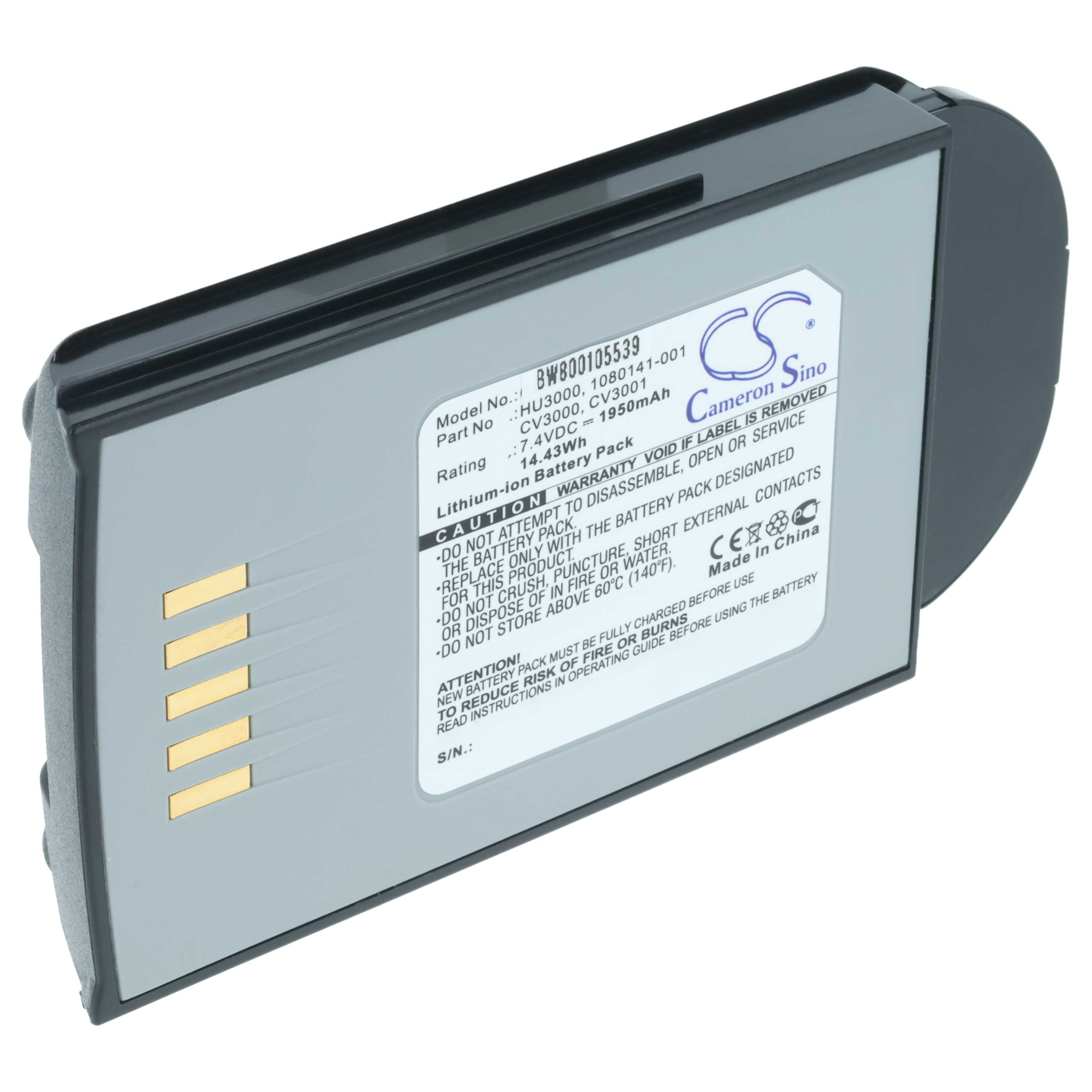 Akku als Ersatz für Psion Teklogix 1030070 für Psion Teklogix Barcodescanner - 1950mAh 7,4V Li-Ion