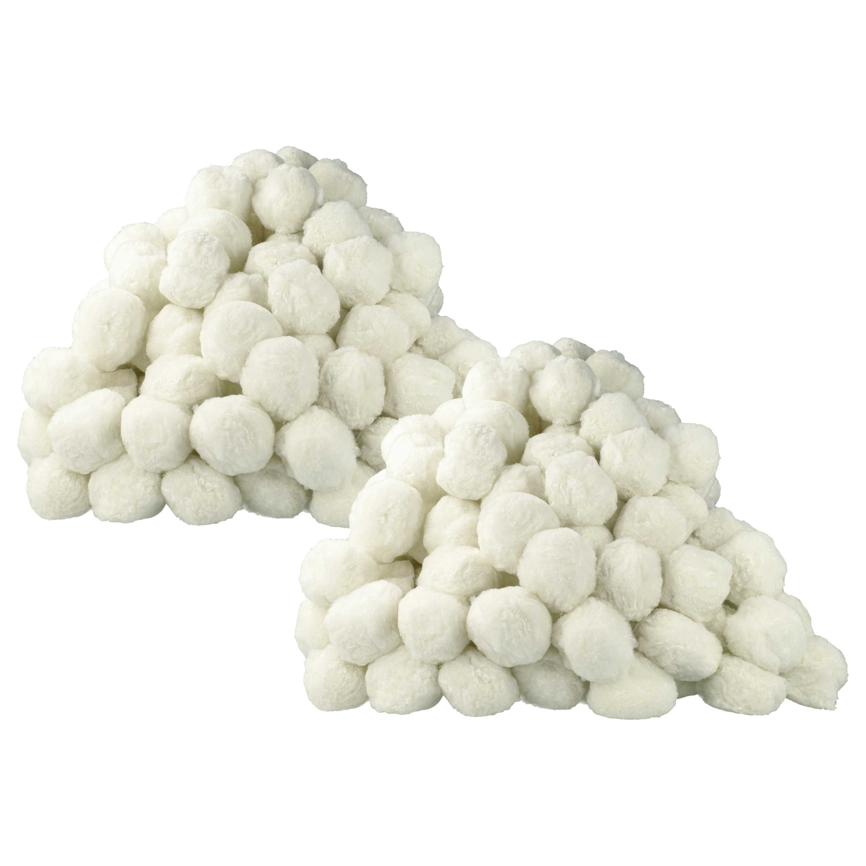 2x 1000 g Filter Balls, Packaged replaces Bestway 58475 for Intex Pool Filtration System etc. - 50 mm