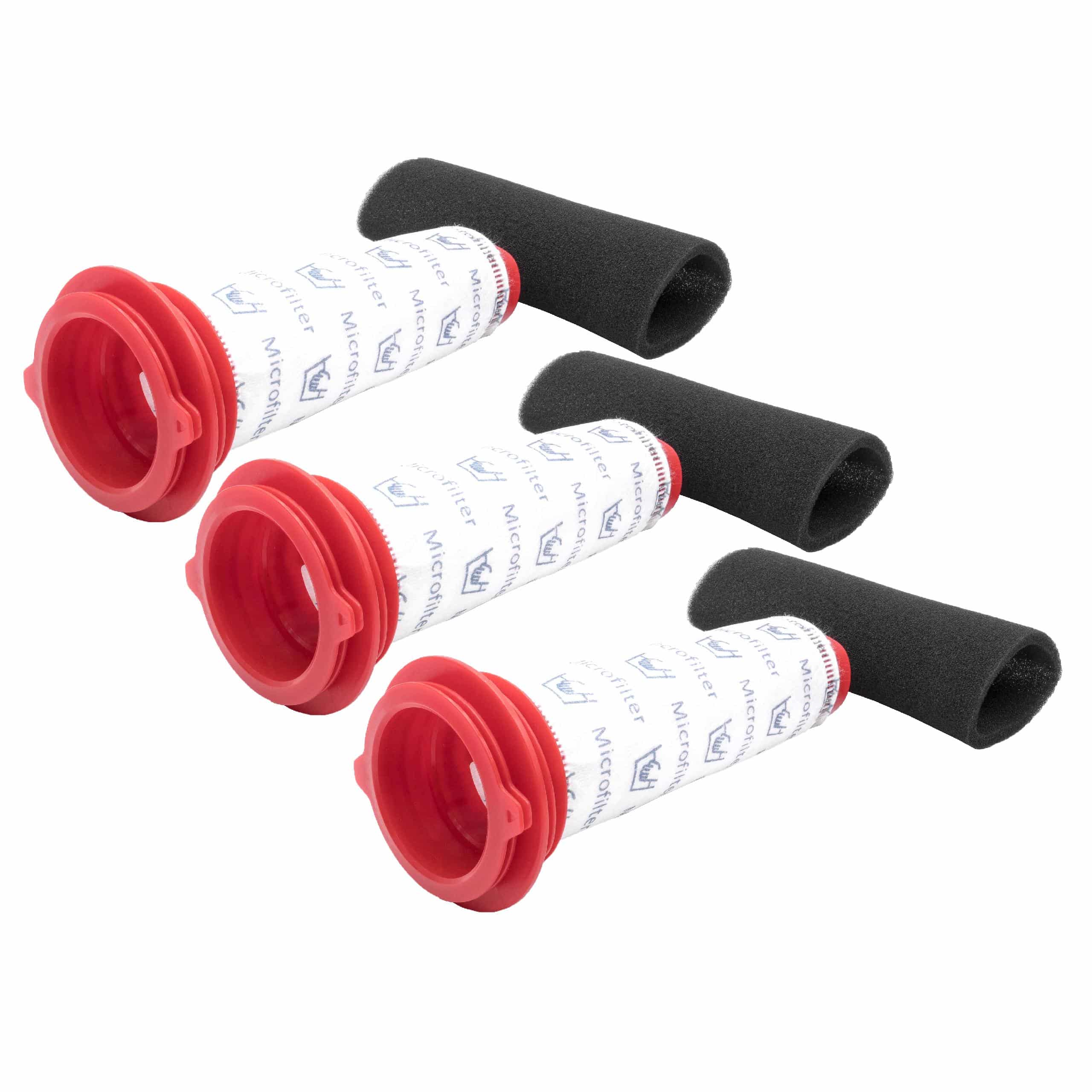 3x Set de filtros para aspiradora Bosch Athlet BCH6RE8KGB - filtro de espuma, microfiltro