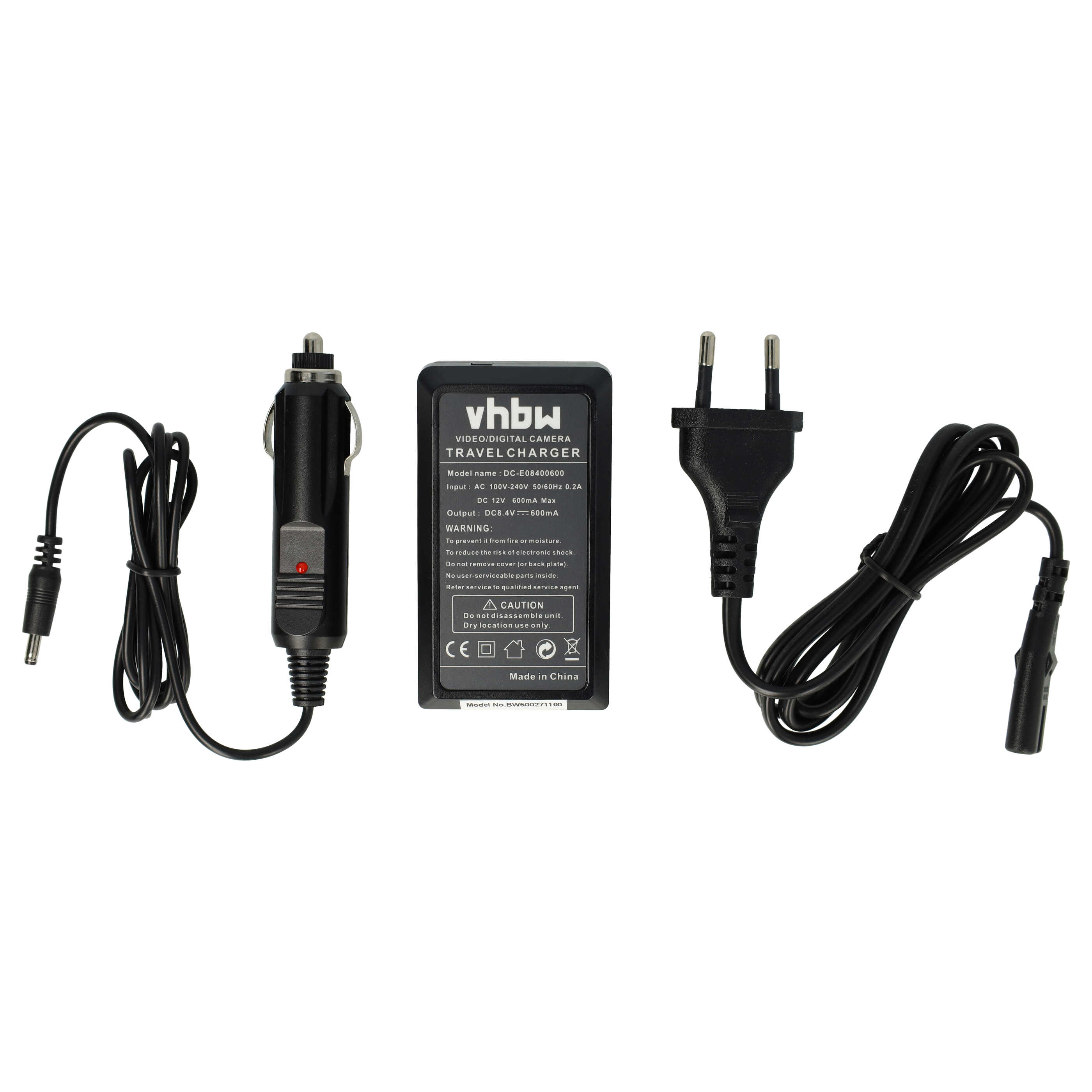 Battery Charger replaces Canon CB-2LWE suitable for Canon NB-2L Camera etc. - 0.6 A, 8.4 V