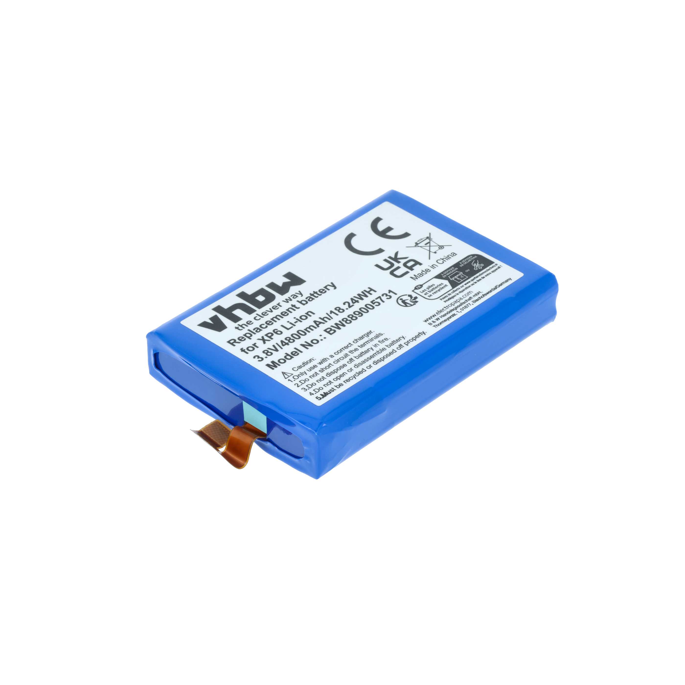 Akumulator do telefonu smartfona zamiennik Socket Mobile BAT-04800-01S - 4800 mAh 3,8 V Li-Ion