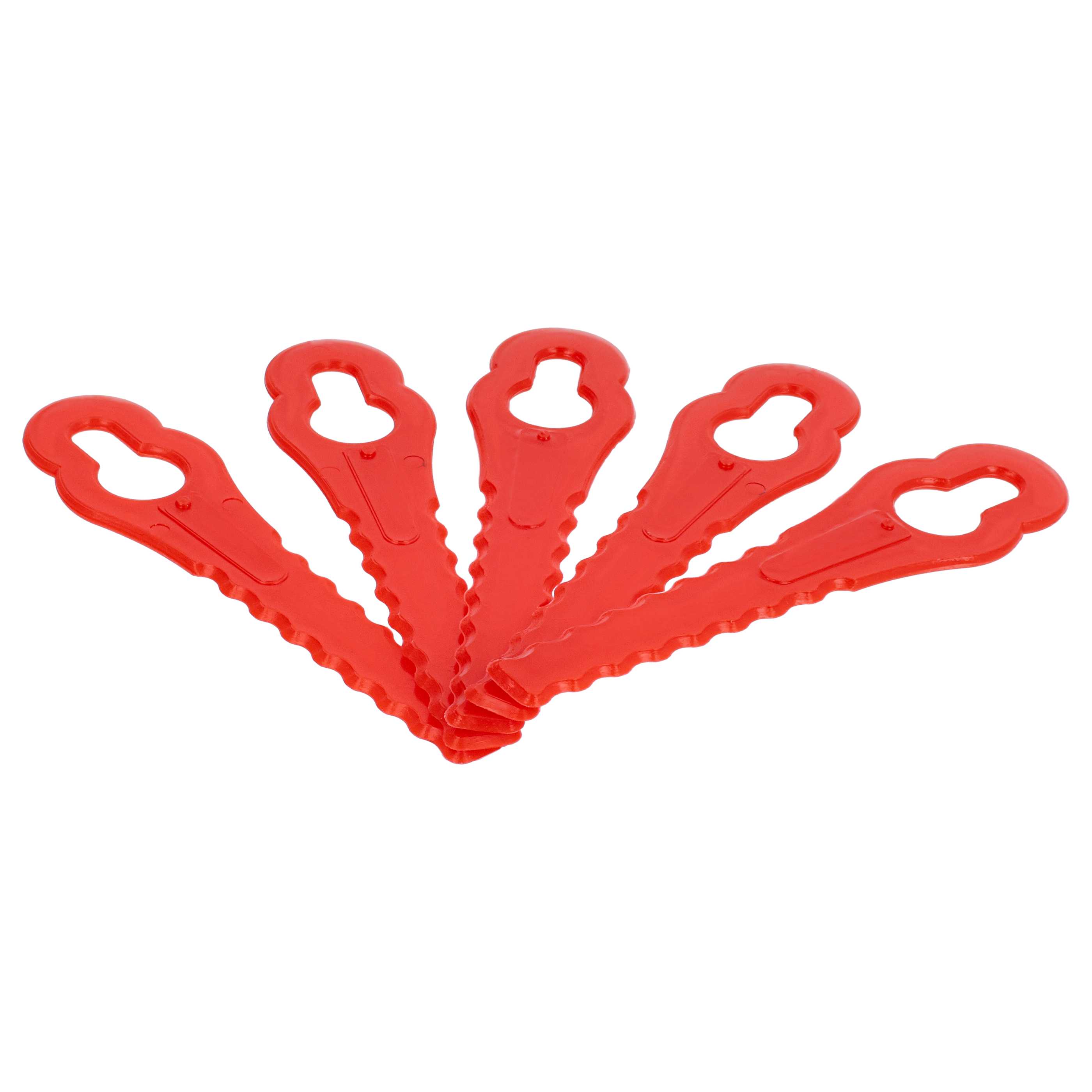 50x Lames remplace Grizzly 91094326 pour tondeuse – Couteaux polyamide, Rot