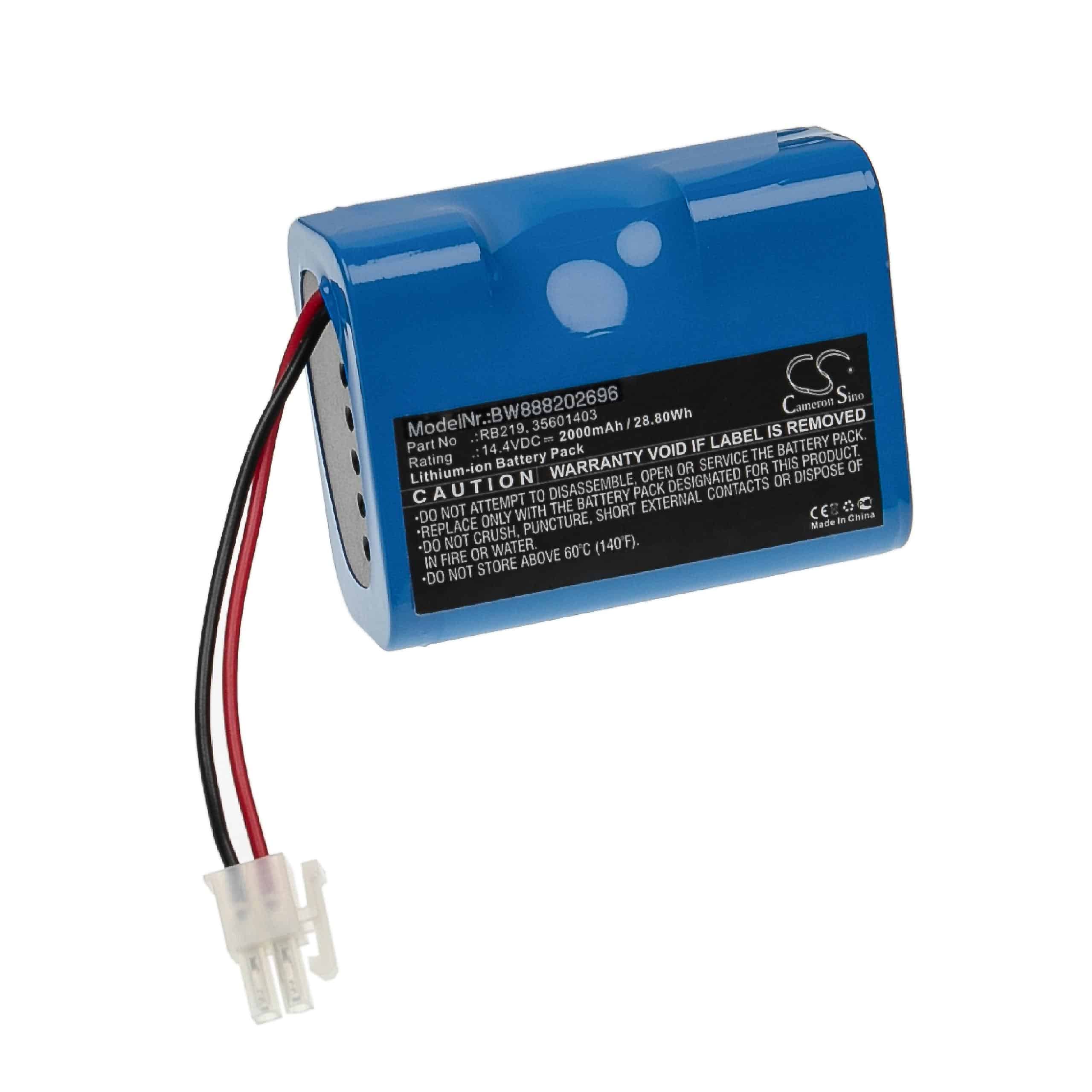 Battery Replacement for Hoover RB219, Li-RB226 for - 2000mAh, 14.4V, Li-Ion