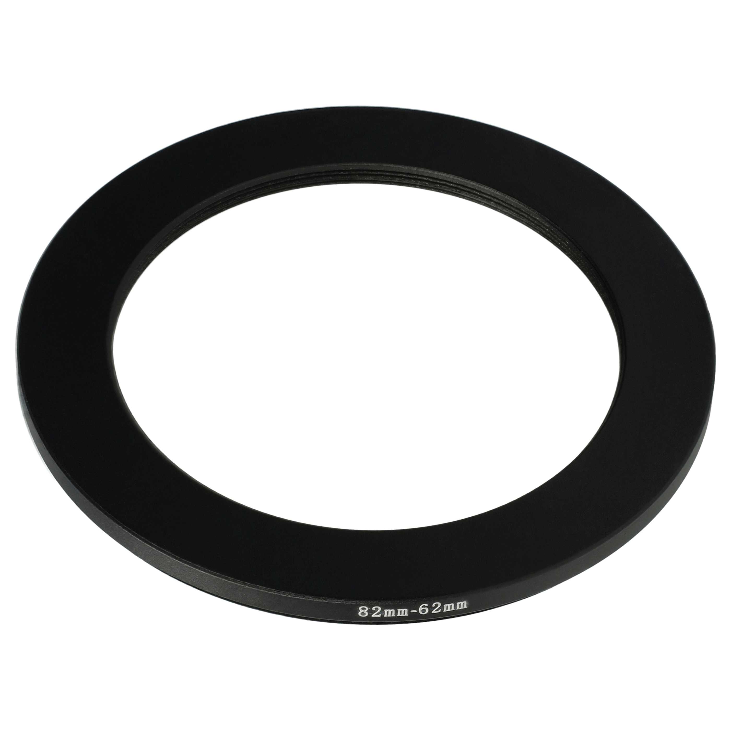 Anello adattatore step-down da 82 mm a 62 mm per obiettivo fotocamera - Adattatore filtro, metallo, nero