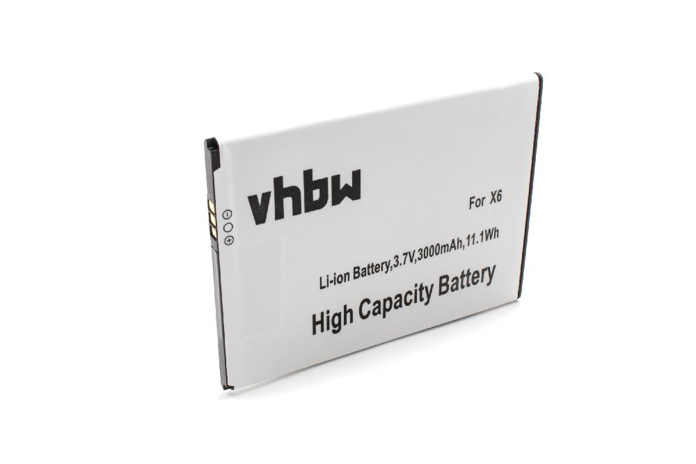 Batterie remplace Doogee HT1112X6000650 pour téléphone portable - 3000mAh, 3,7V, Li-ion