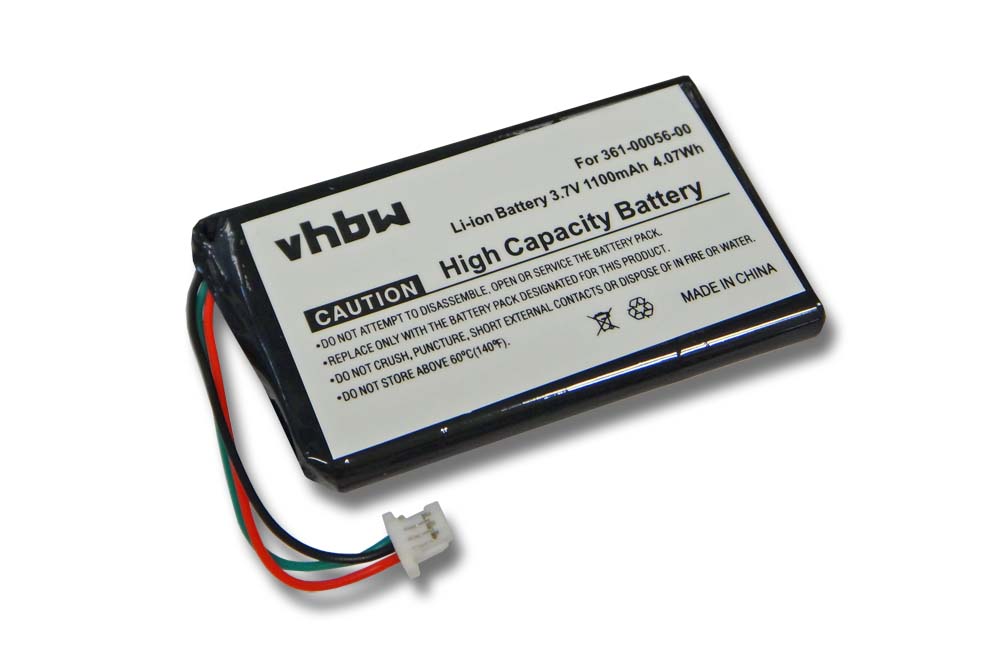Batterie remplace Garmin 361-00056-01 pour navigation GPS - 1100mAh 3,7V Li-ion