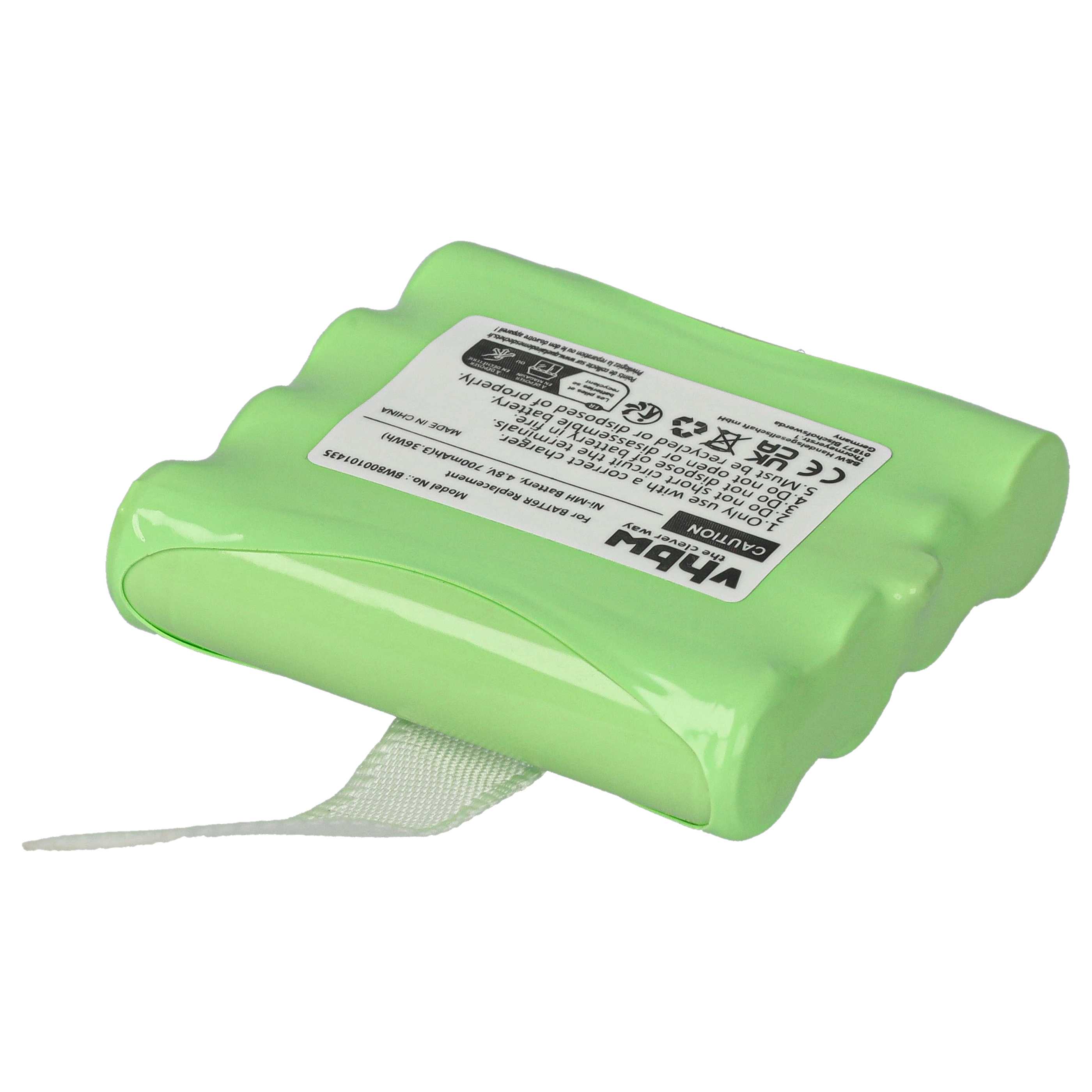 Radio Battery replaces Midland BATT6R, BATT-6R - 700 mAh 4.8 V NiMH
