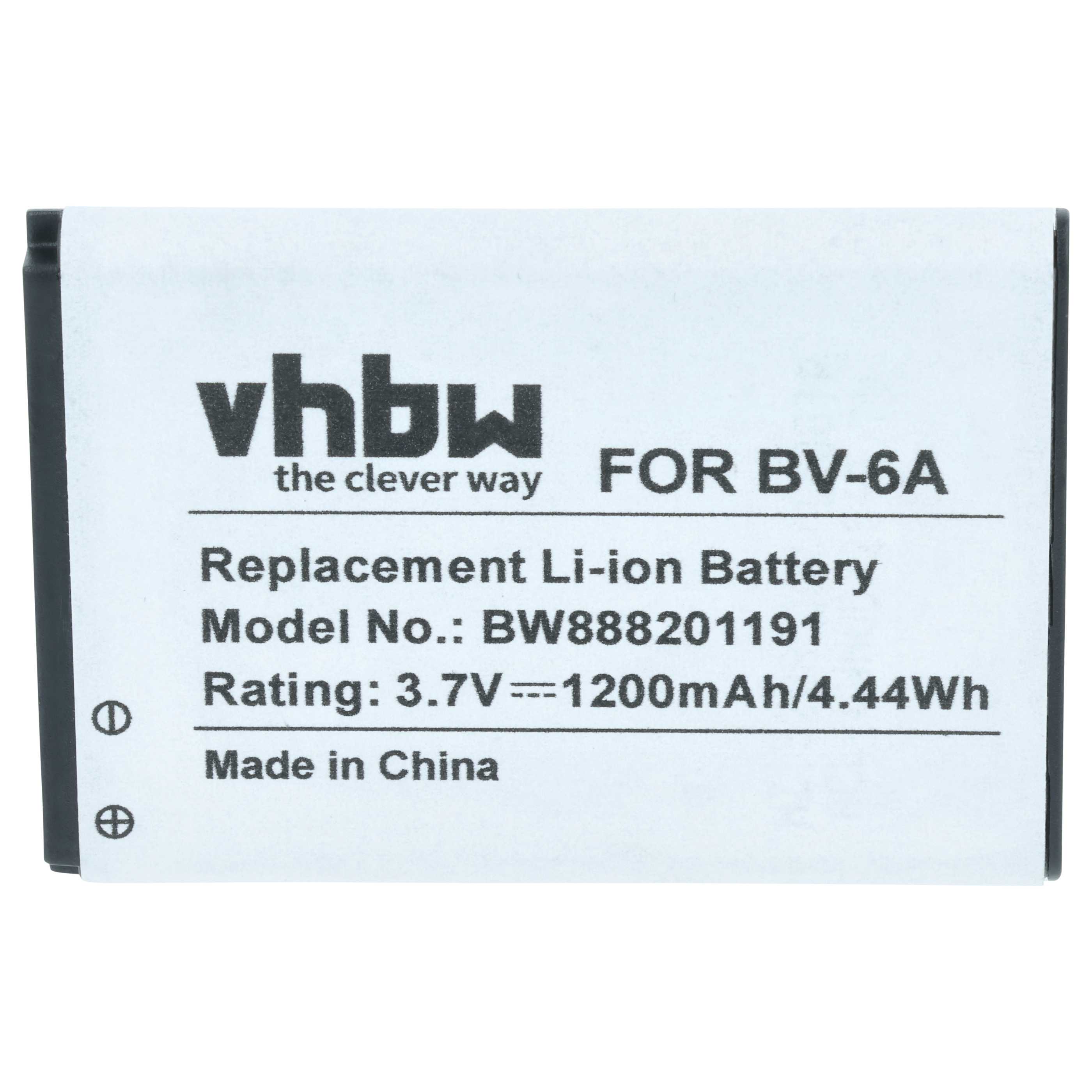Akumulator do telefonu smartfona zamiennik Nokia BV-6A - 1200 mAh 3,7 V Li-Ion