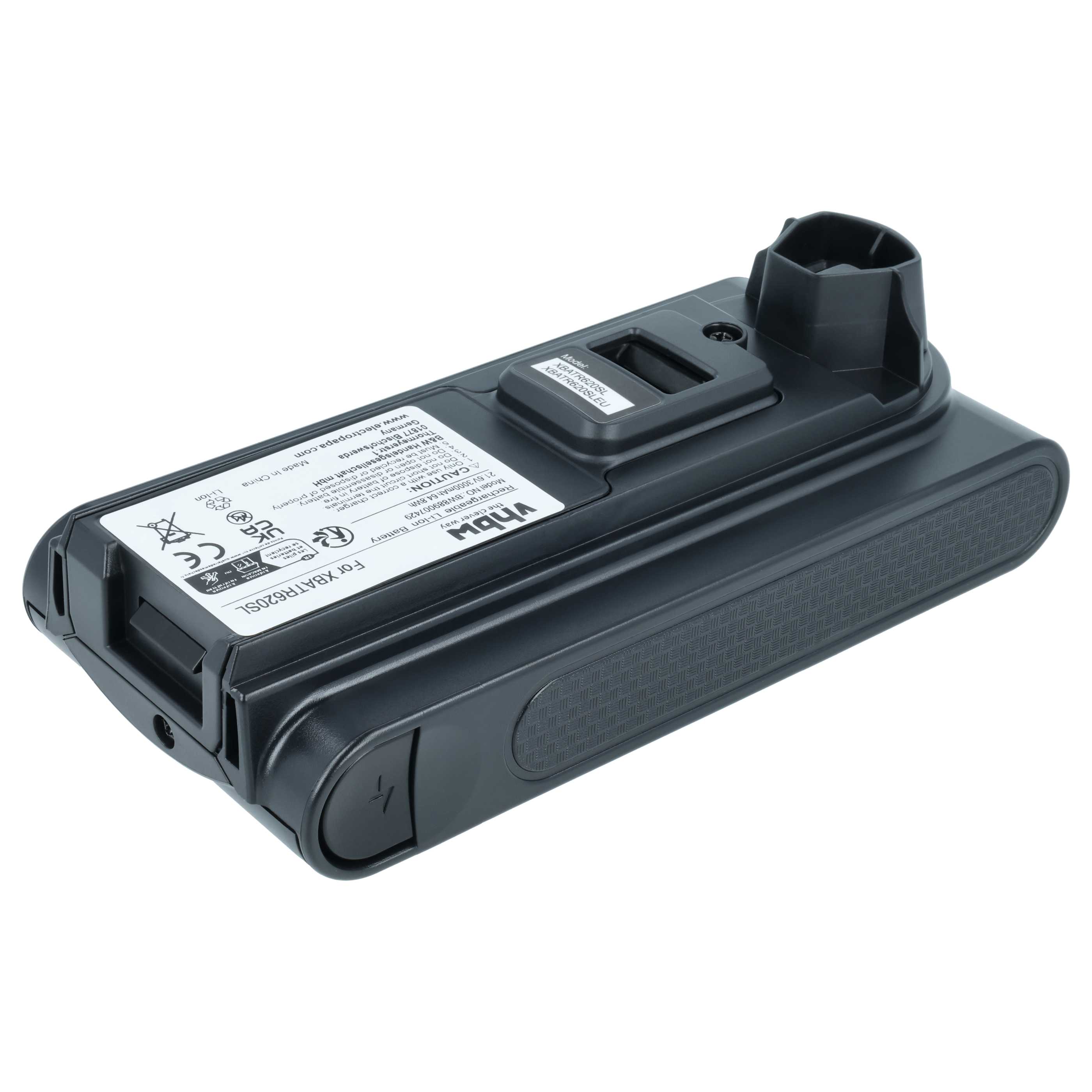 Battery replaces Shark XBATR620SL, XBATR625SLEU, XBATR625SL for Shark 3000mAh, 21.6V, Li-Ion