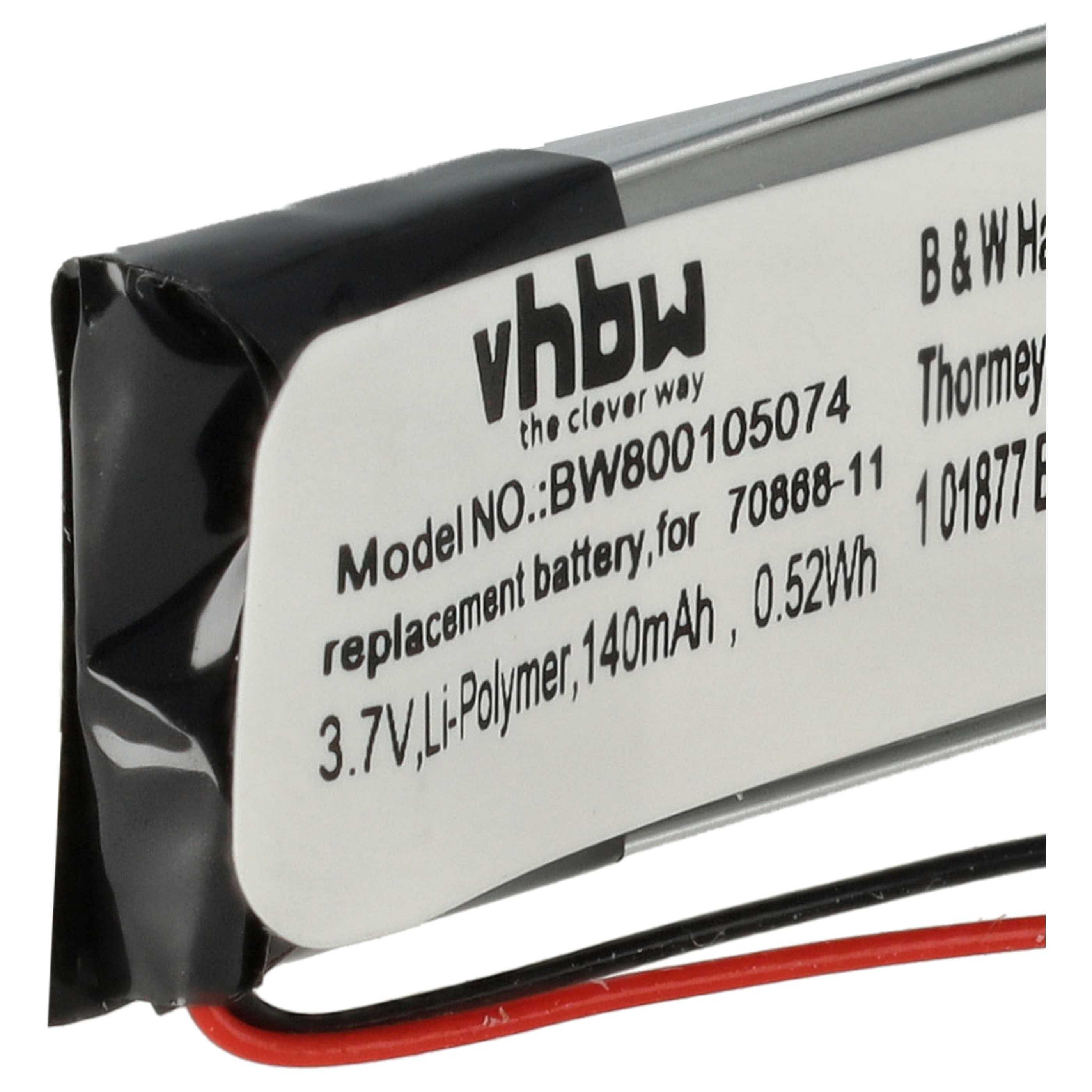 2x Akumulator do słuchawek bezprzewodowych zamiennik Jabra AHB371030PA, 73366-01, 70868-1 - 140 mAh 3,7 V LiPo