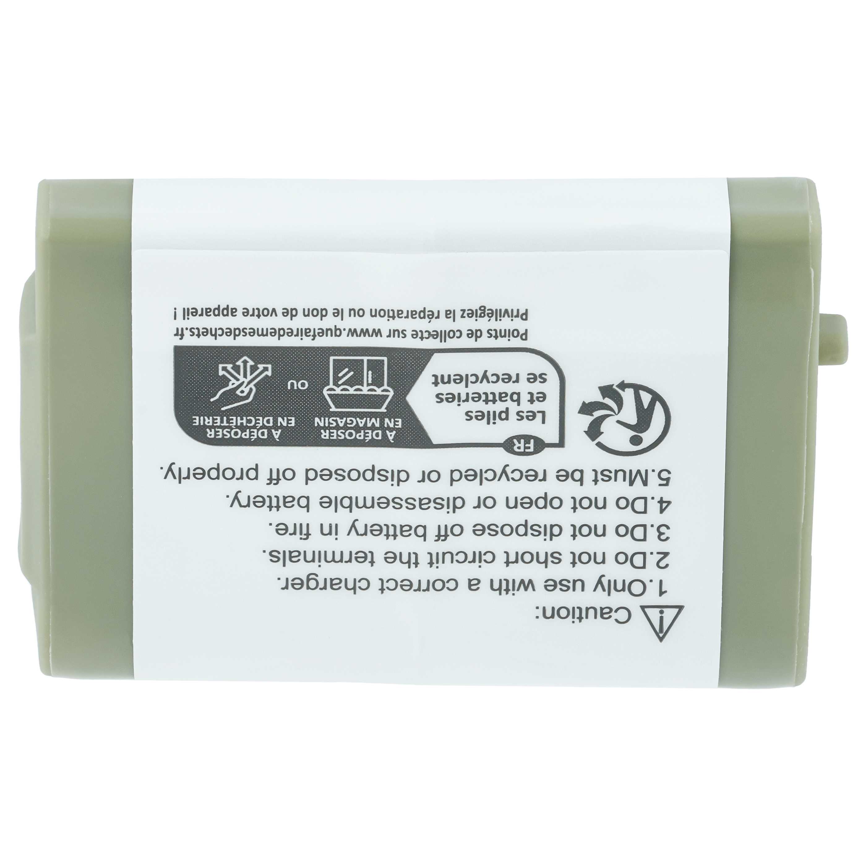 2x Batteries remplace Panasonic N4HHGMB00005, N4HHGMB00001, N4HHGMN00001 pour téléphone GE - 700mAh 3,6V NiMH