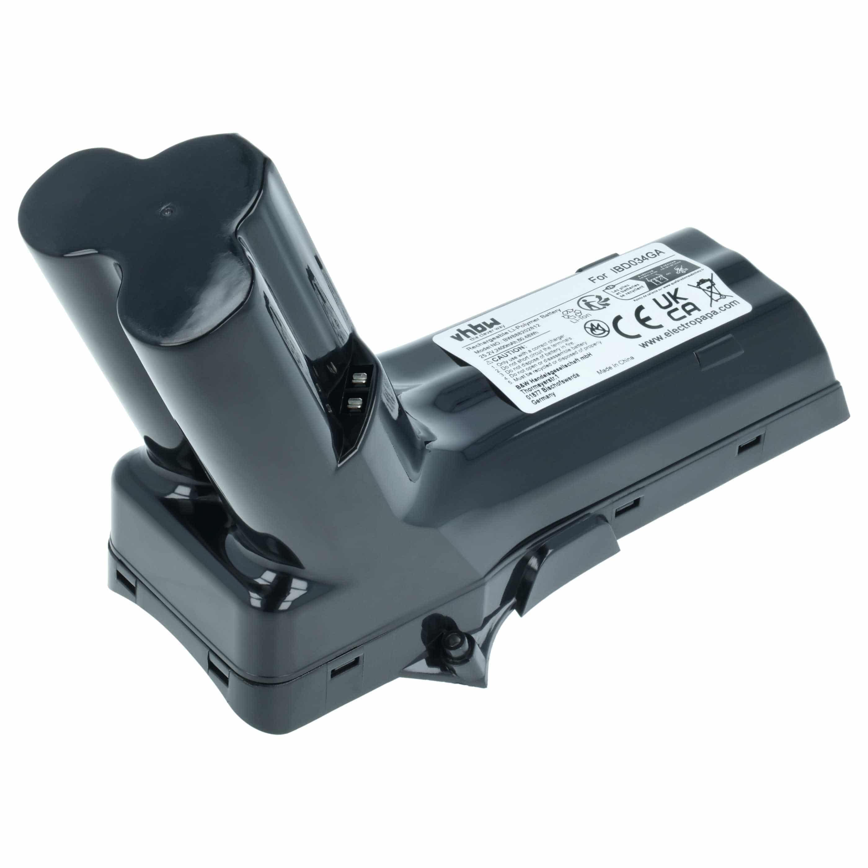Akku als Ersatz für Philips IBD034GA, 300000517621, 300000517631, 6.27.40.08-0 für Philips Staubsauger - 2400mAh 25,2V Li-Ion
