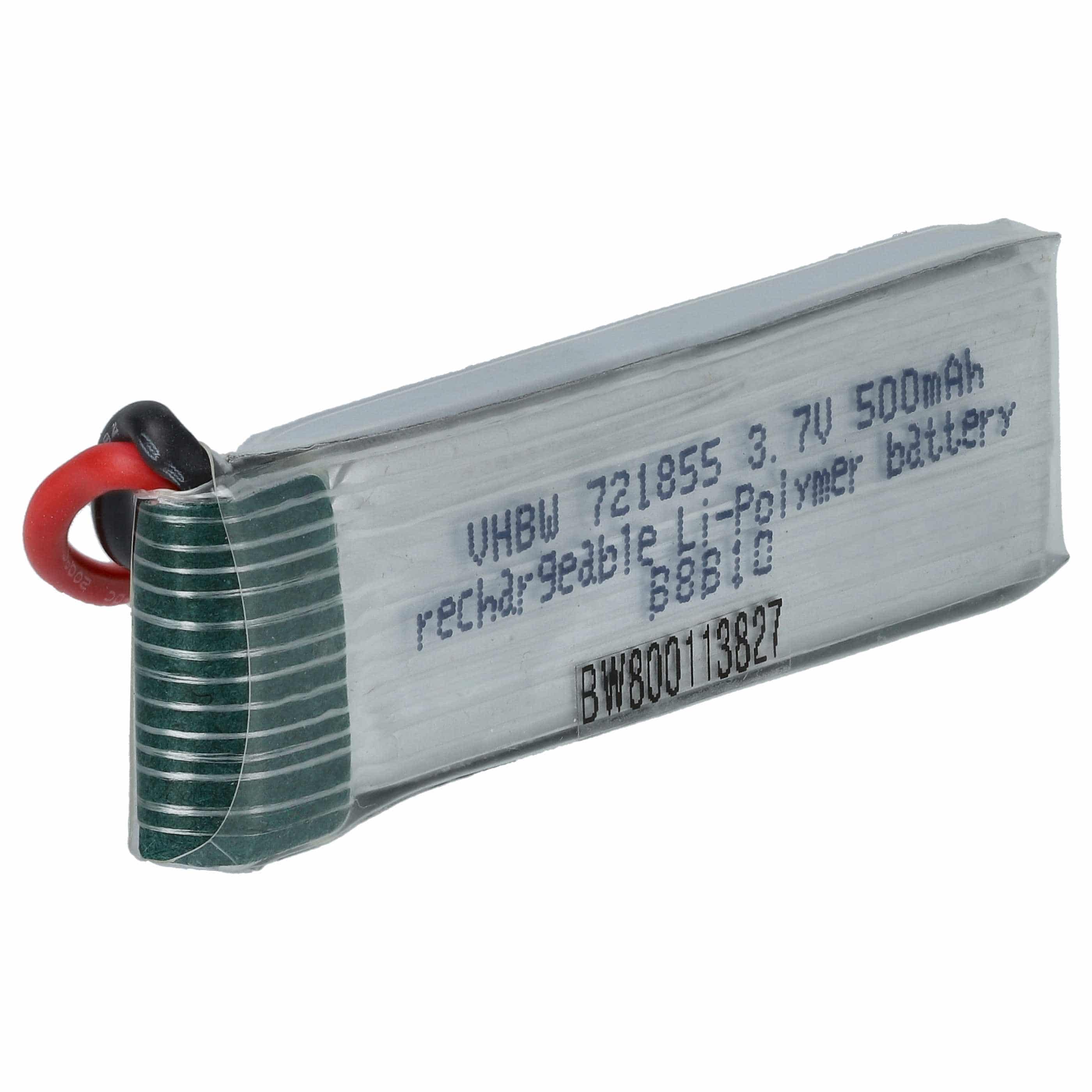 Drohnen-Akku passend für UDI U818A Quadrocopter - 500mAh 3,7V Li-Ion