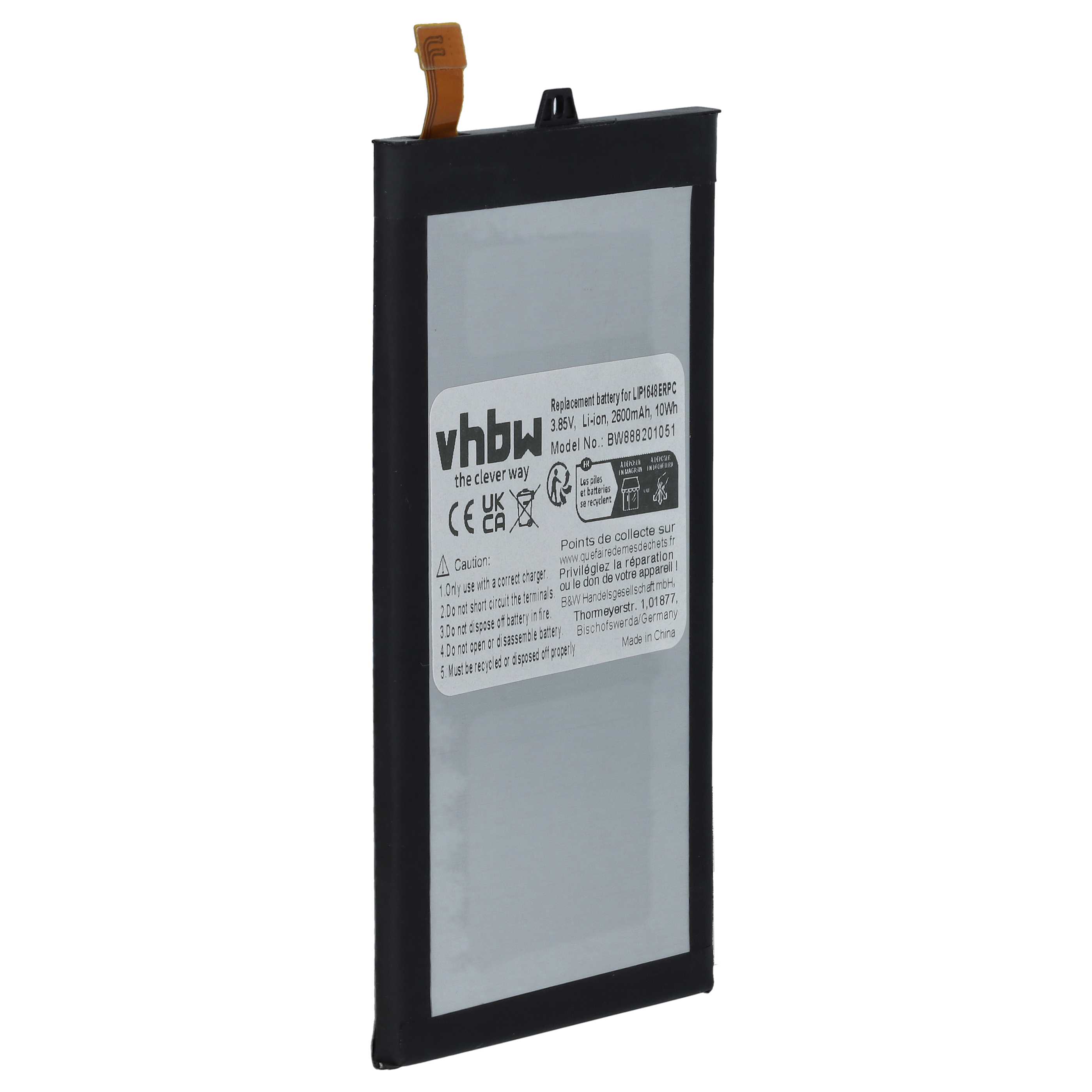 Akumulator do telefonu smartfona zamiennik Sony LIP1648ERPC - 2600 mAh 2,85 V LiPo