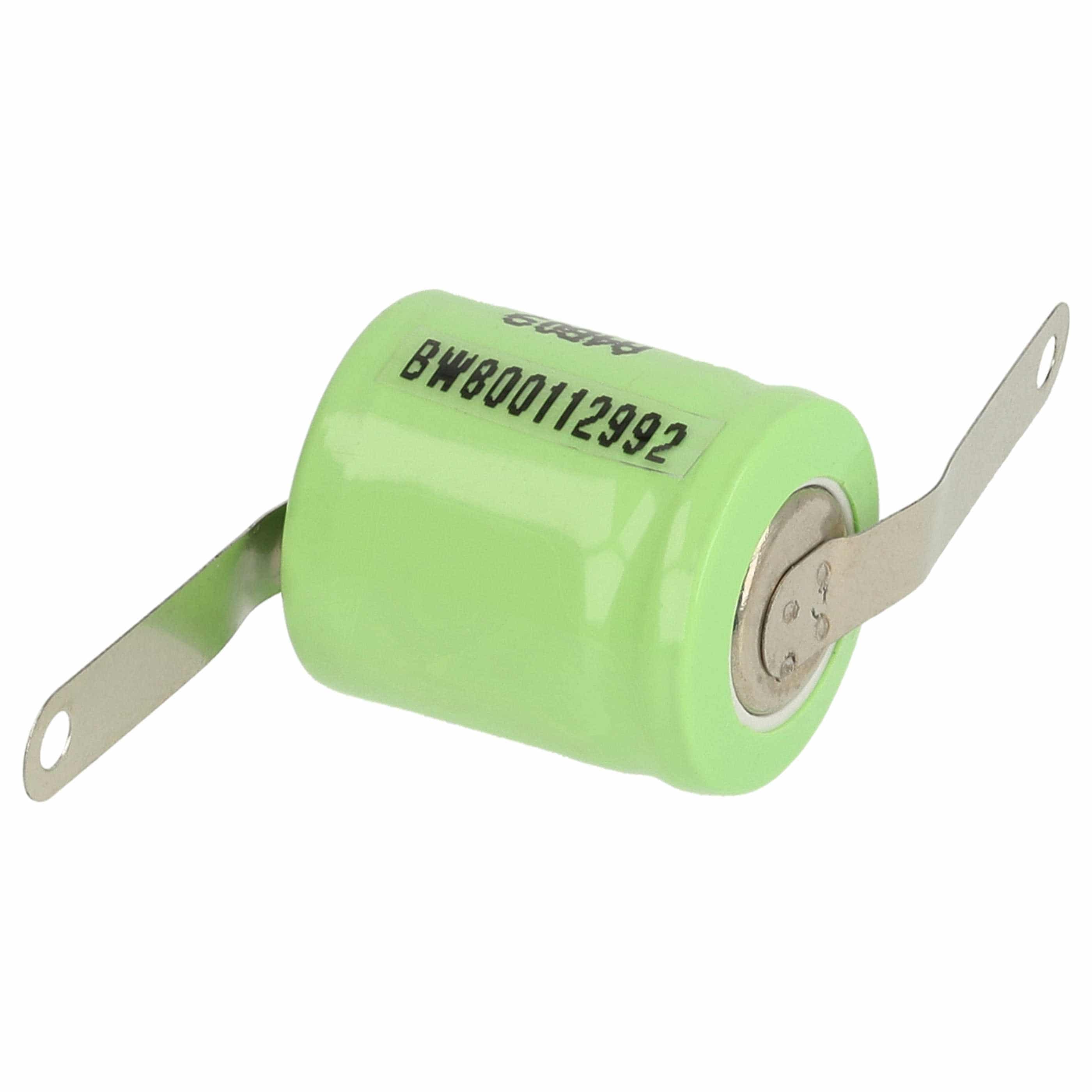 3x Button Cell Battery Type 1/3AA for Model Building Solar Lamps etc. - 300 mAh 1.2 V NiMH