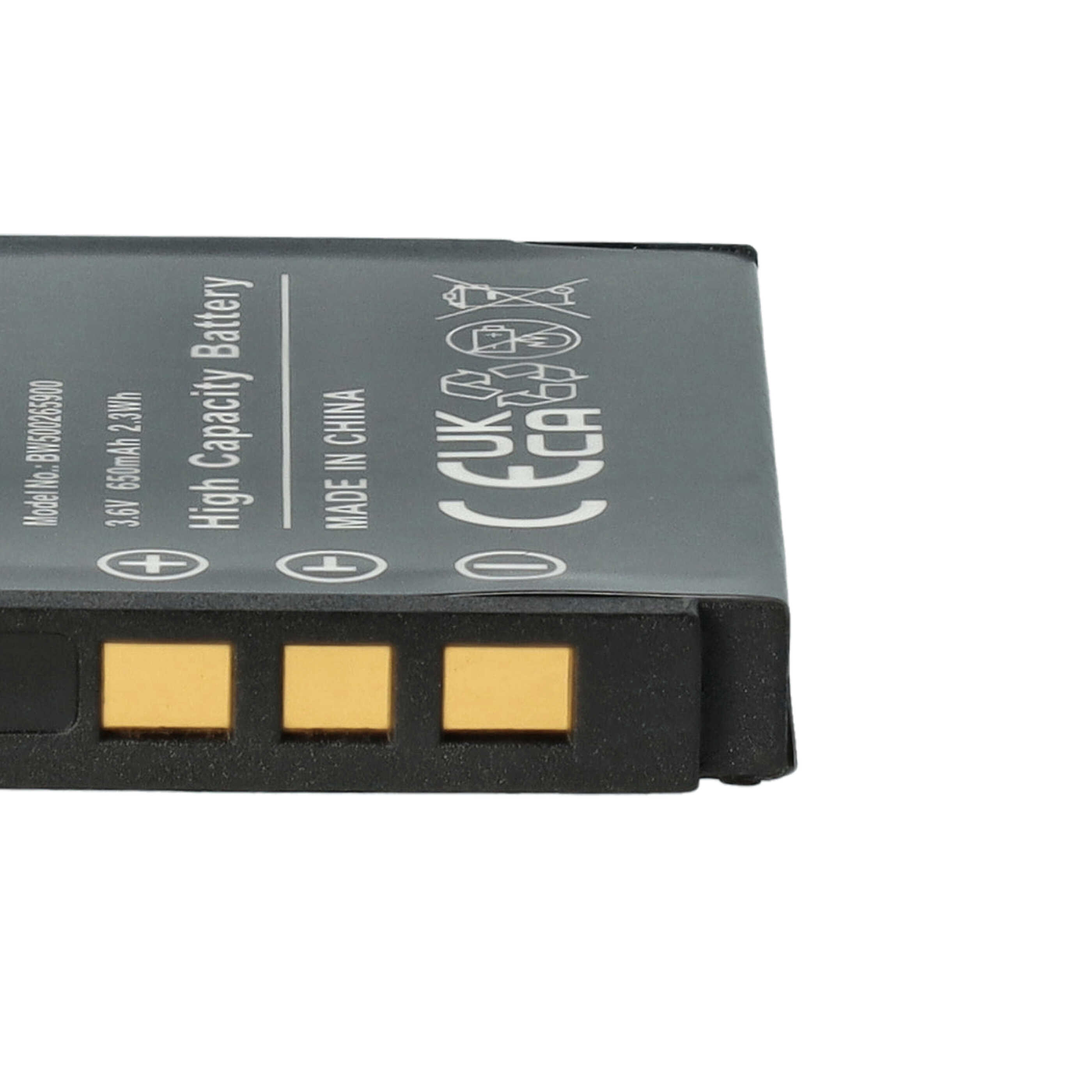3x Battery replaces BenQ DLi-213 - 650mAh, 3.6V, Li-Ion