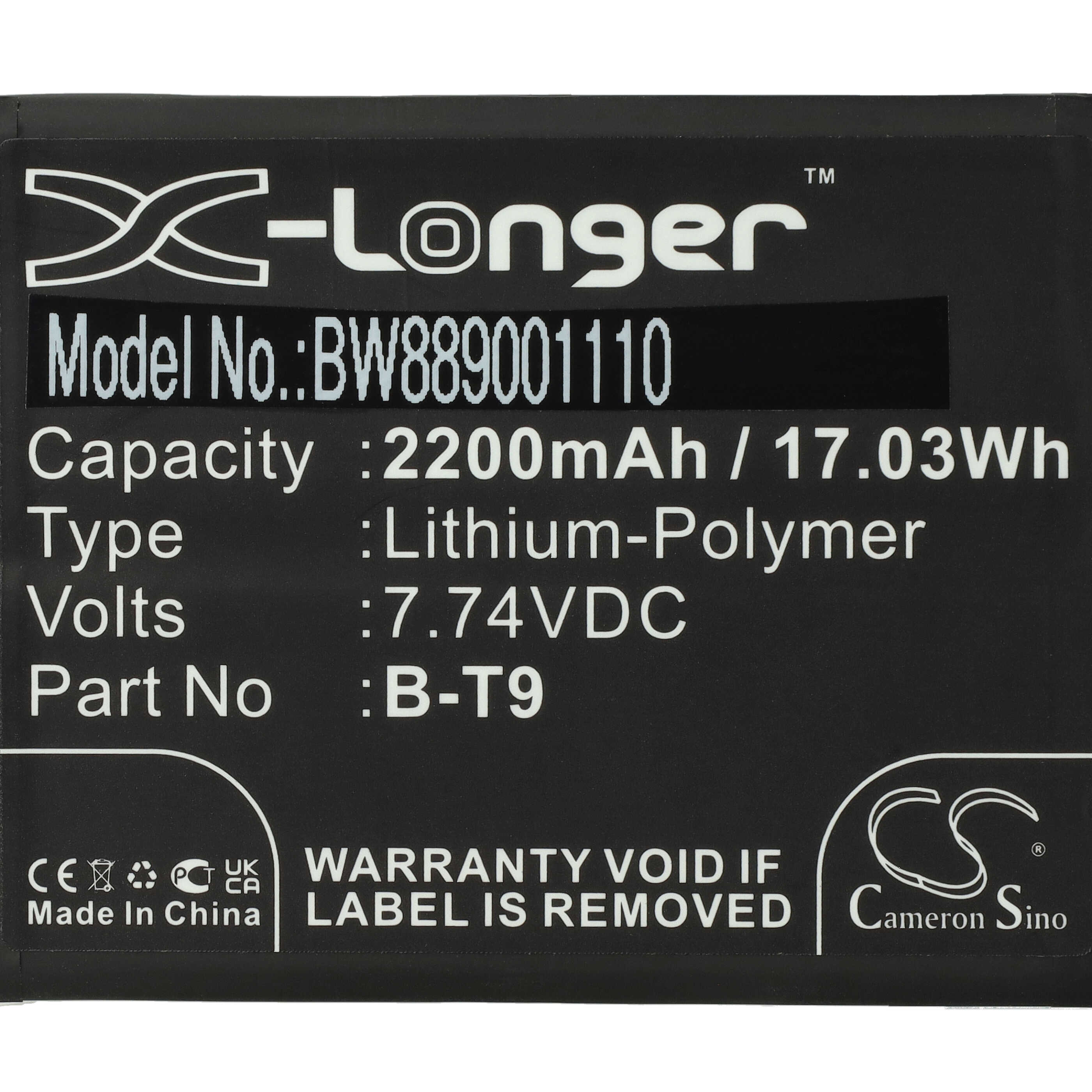 Mobile Phone Battery Replacement for Vivo B-T9 - 2200 mAh 7.74 V Li-polymer