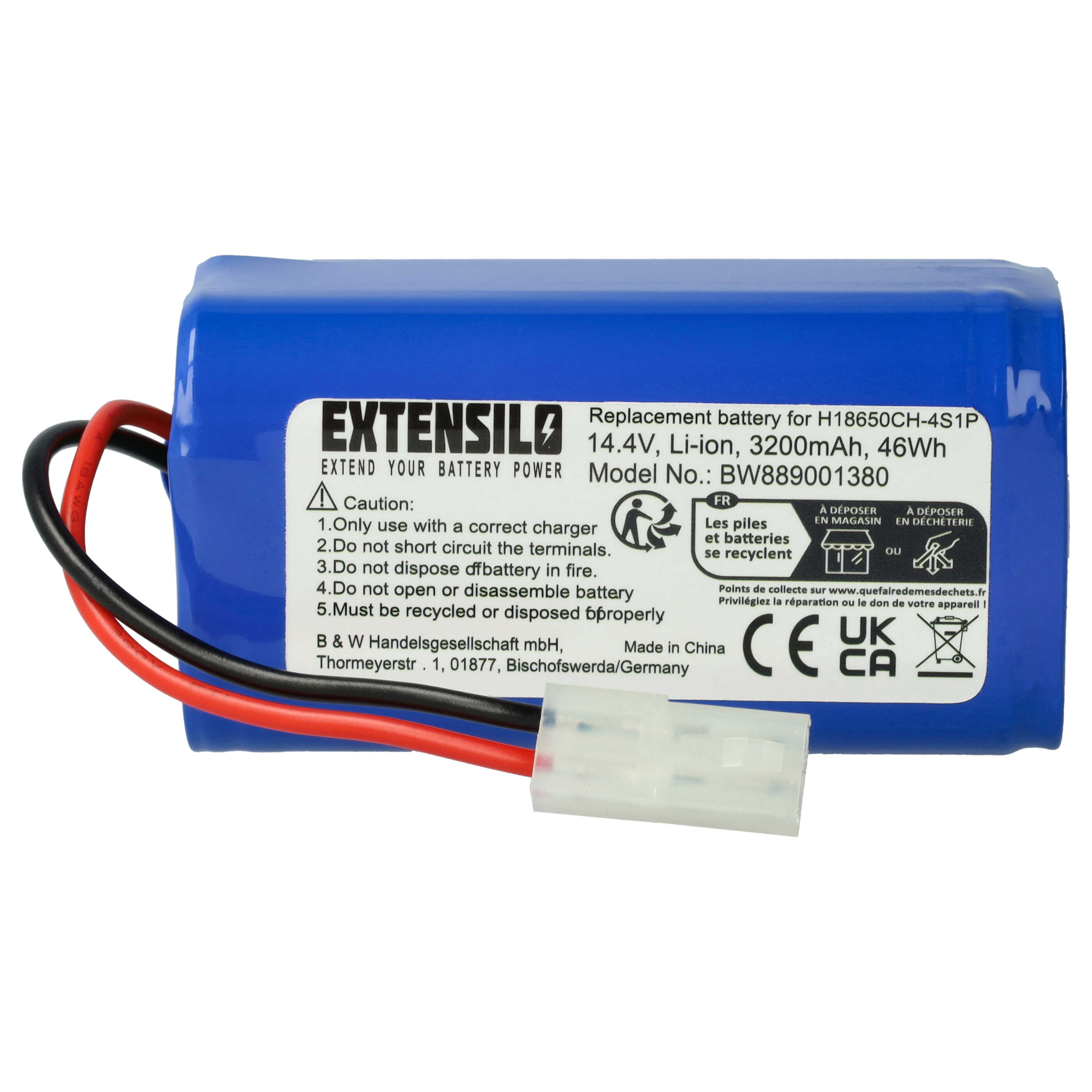 Battery Replacement for Xiaomi H18650CH-4S1P for - 3200mAh, 14.4V, Li-Ion